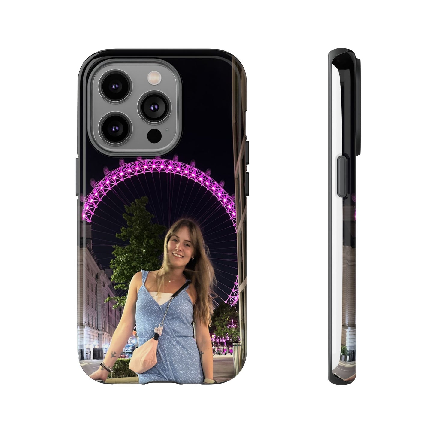 Personalized Phone Case with London Eye Design, Gifts for Her, Custom Cases