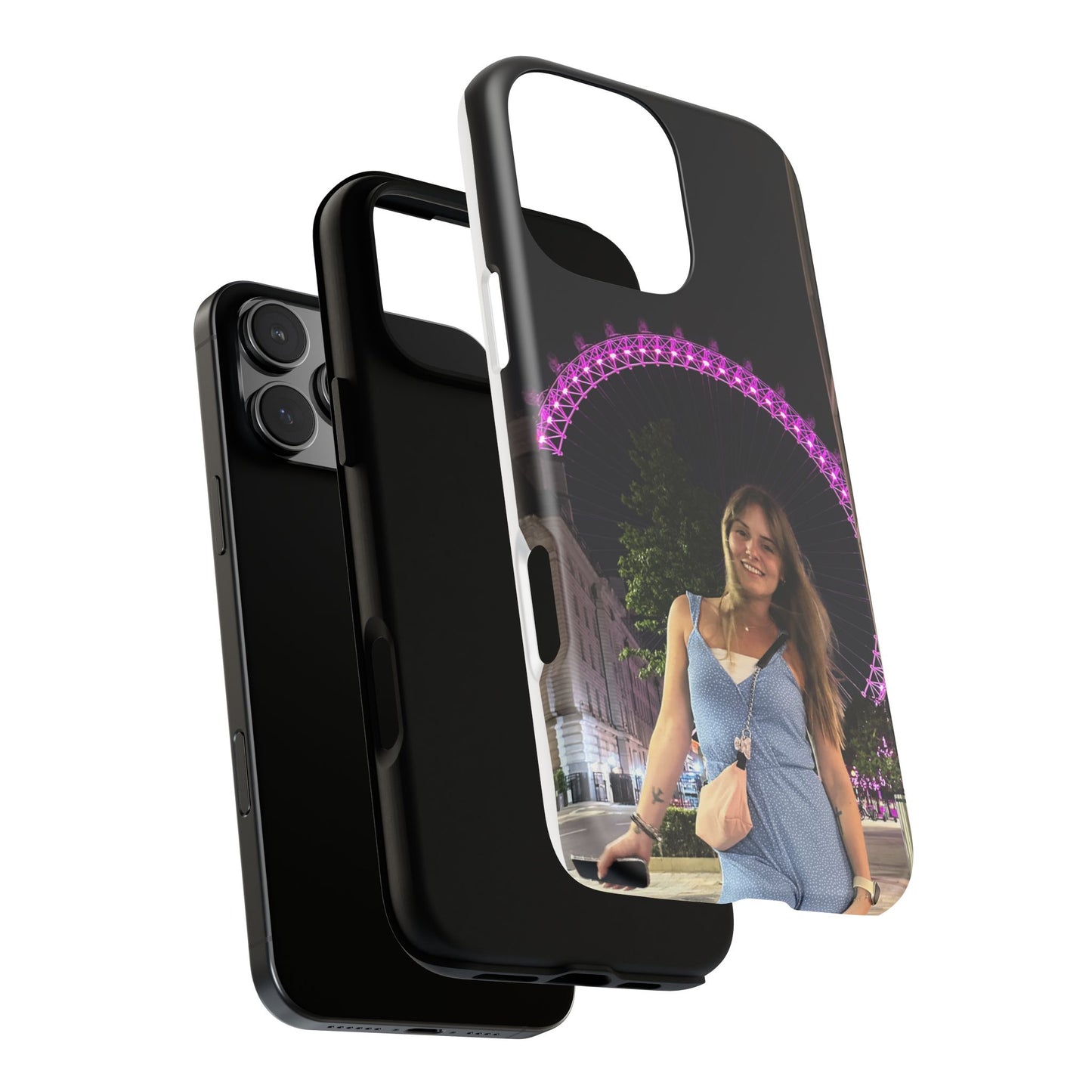 Personalized Phone Case with London Eye Design, Gifts for Her, Custom Cases