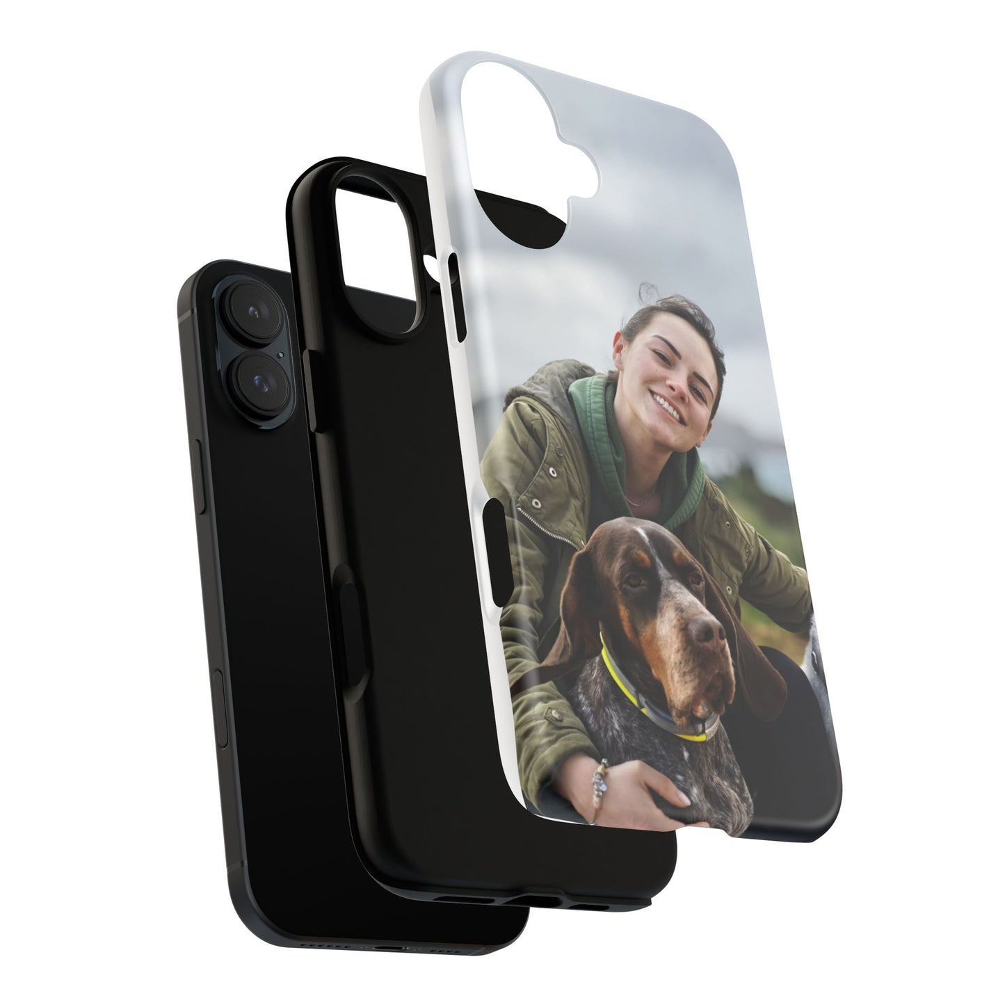 Custom Tough Phone Case, Personalized Pet Photo Case, Durable Dog Lover Gift, Unique Phone Accessory, Ideal for Pet Owners
