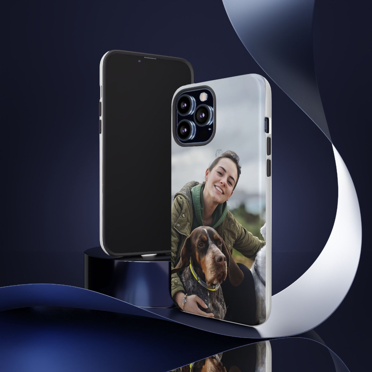 Custom Tough Phone Case, Personalized Pet Photo Case, Durable Dog Lover Gift, Unique Phone Accessory, Ideal for Pet Owners