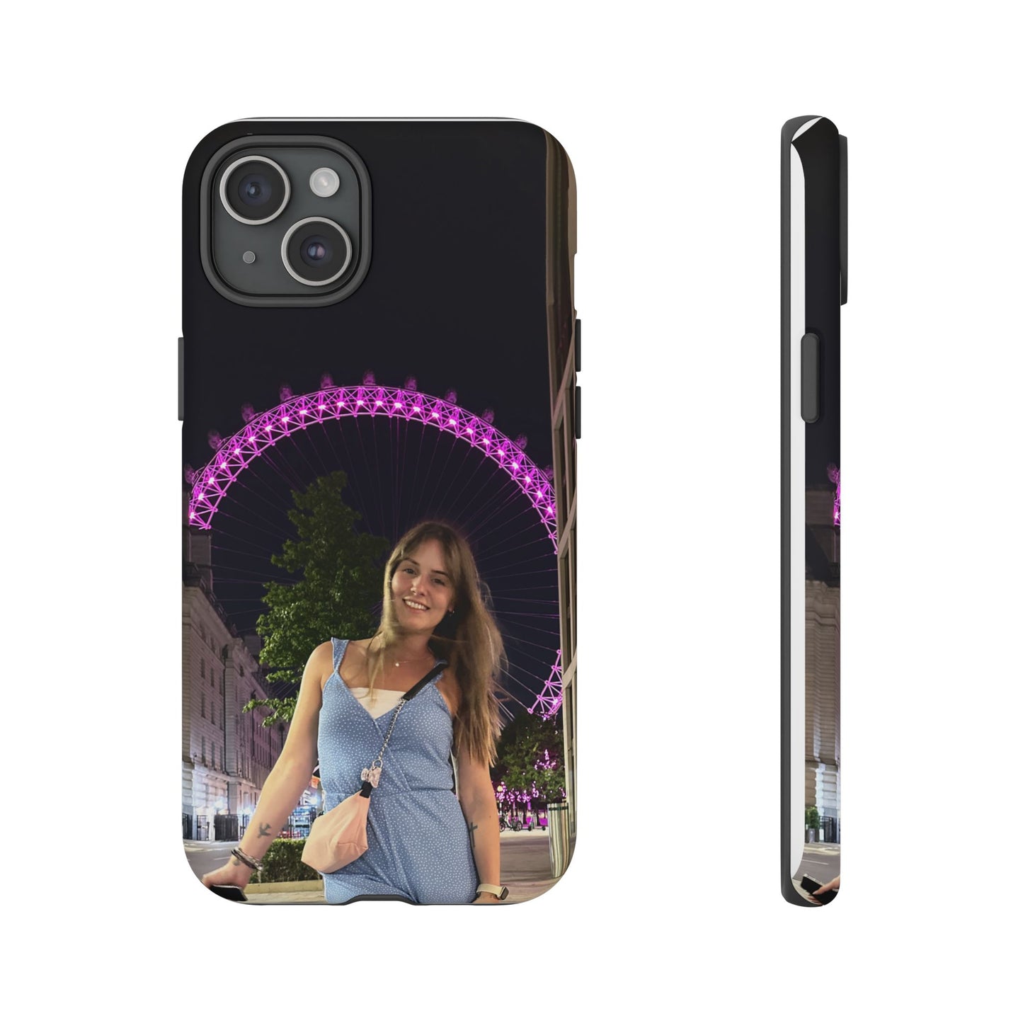 Personalized Phone Case with London Eye Design, Gifts for Her, Custom Cases