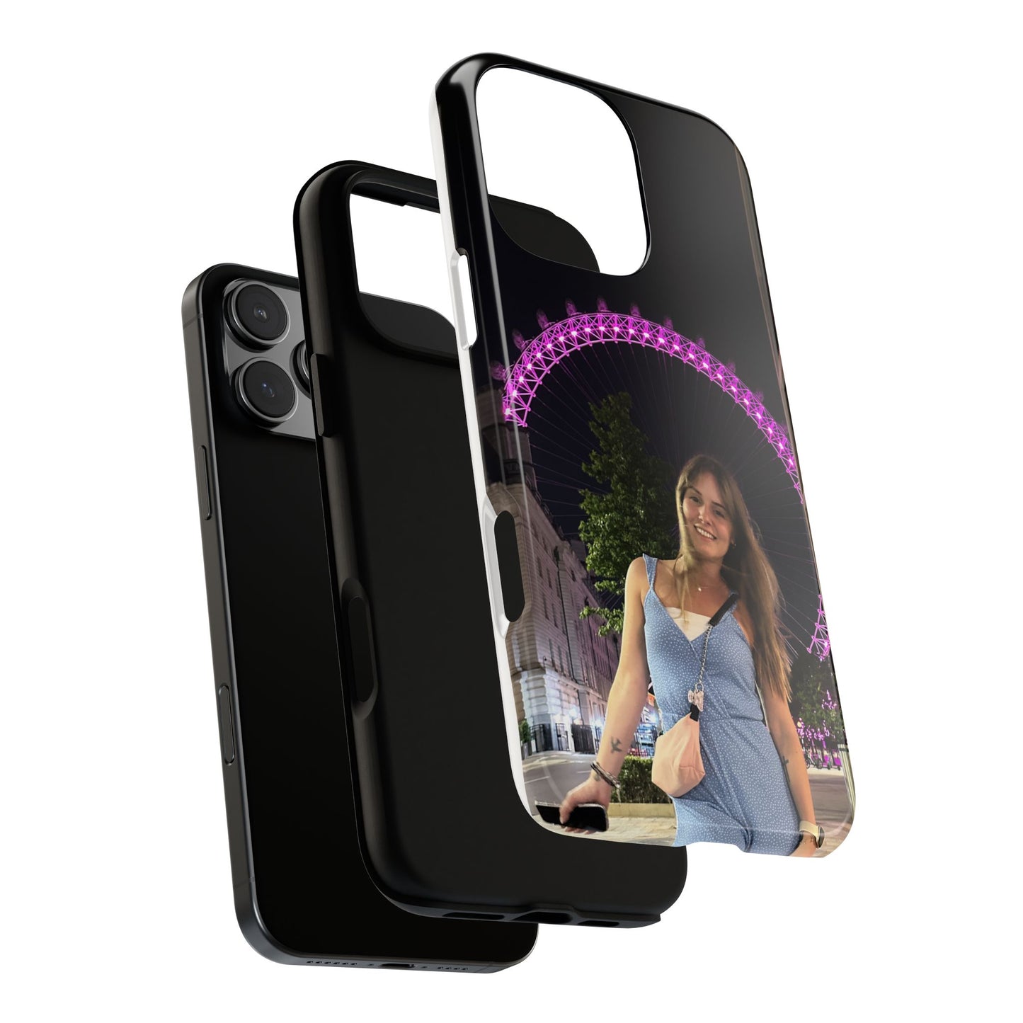 Personalized Phone Case with London Eye Design, Gifts for Her, Custom Cases