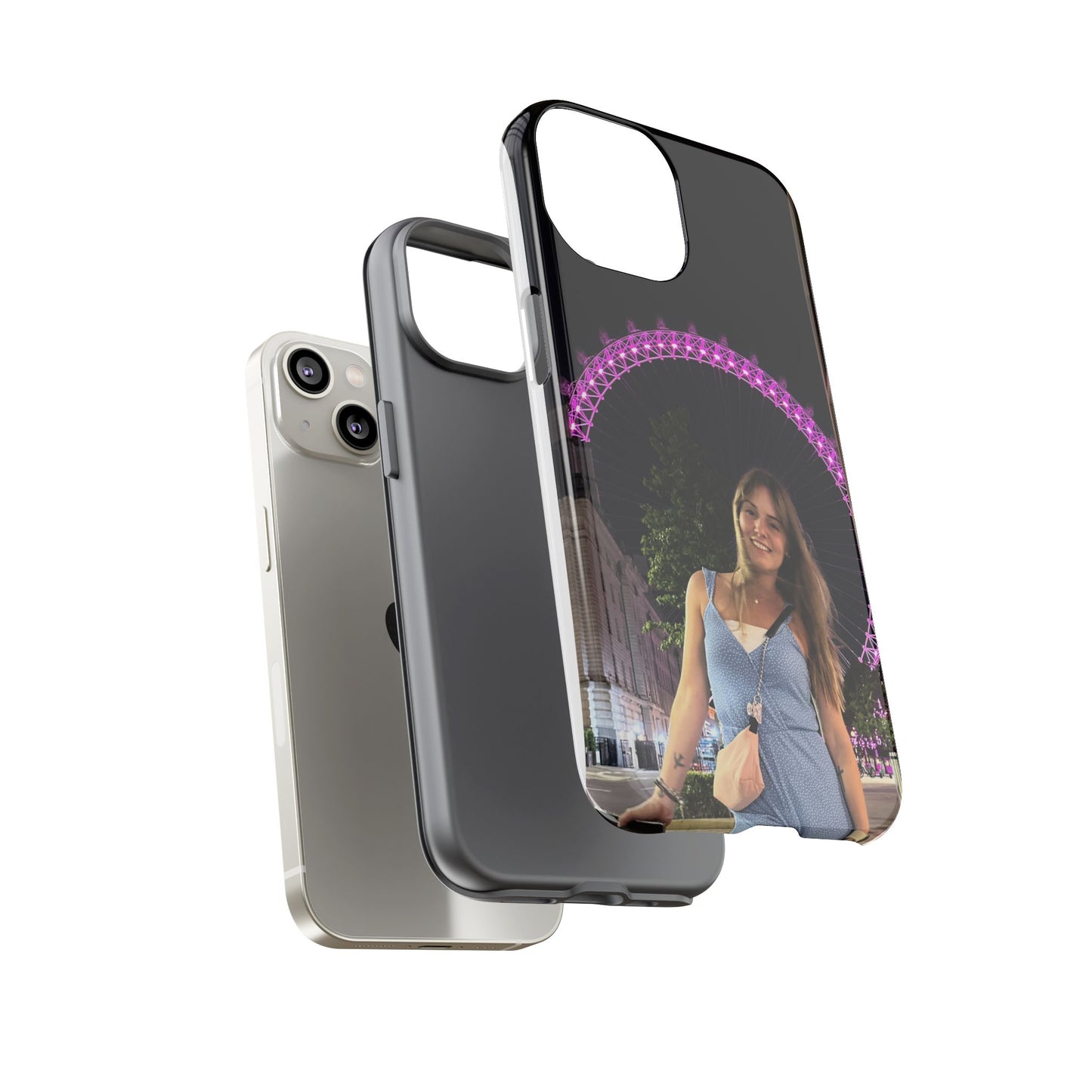 Personalized Phone Case with London Eye Design, Gifts for Her, Custom Cases