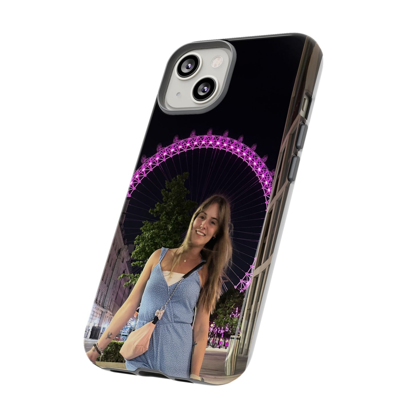 Personalized Phone Case with London Eye Design, Gifts for Her, Custom Cases