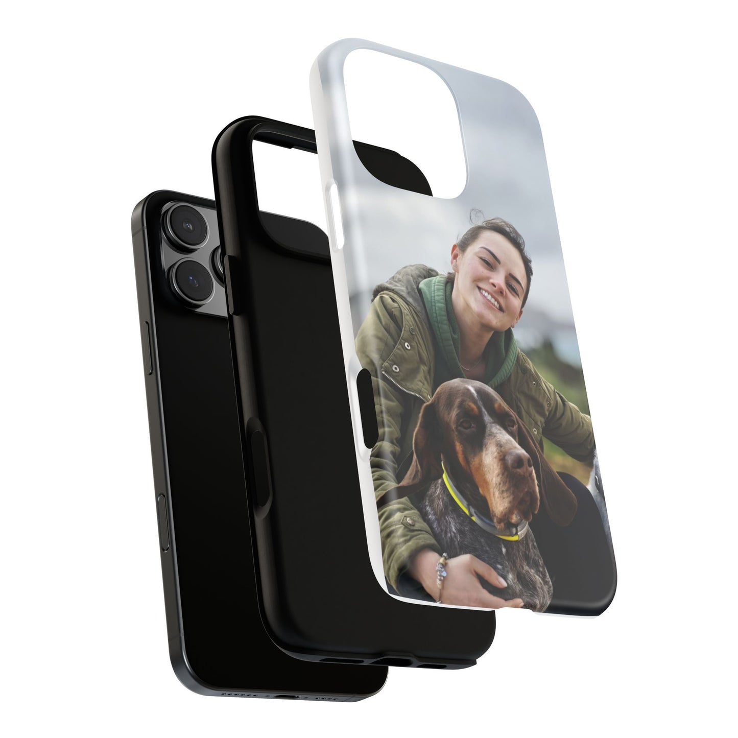 Custom Tough Phone Case, Personalized Pet Photo Case, Durable Dog Lover Gift, Unique Phone Accessory, Ideal for Pet Owners