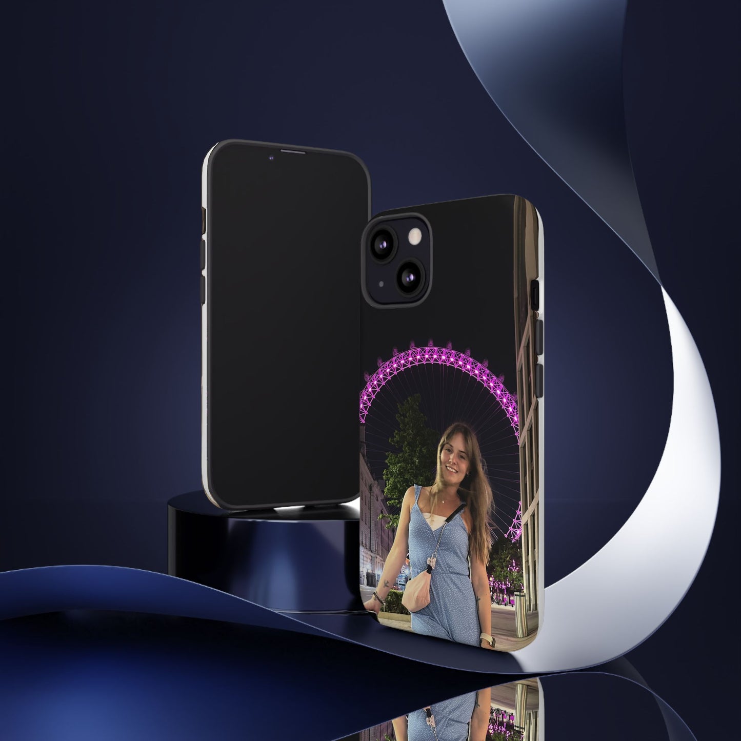Personalized Phone Case with London Eye Design, Gifts for Her, Custom Cases