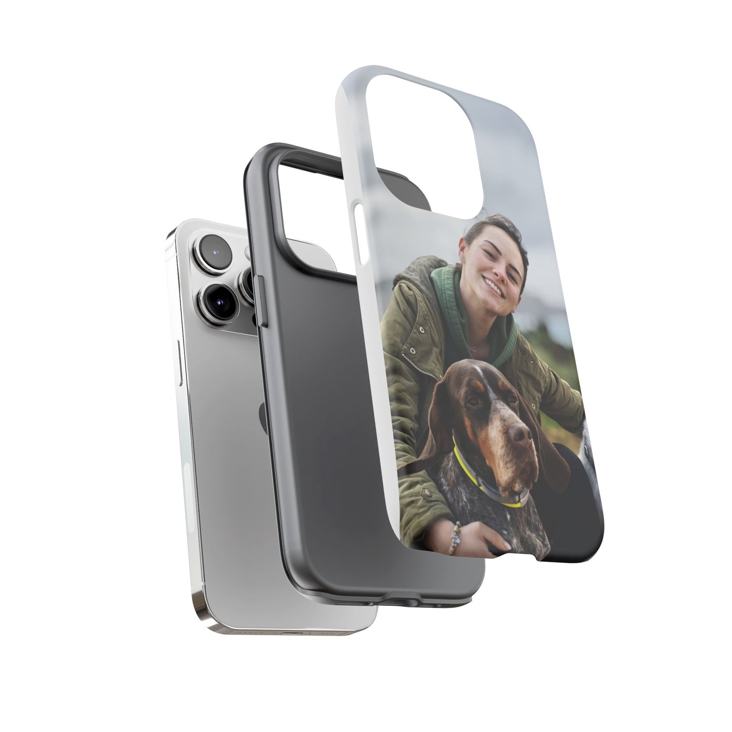 Custom Tough Phone Case, Personalized Pet Photo Case, Durable Dog Lover Gift, Unique Phone Accessory, Ideal for Pet Owners