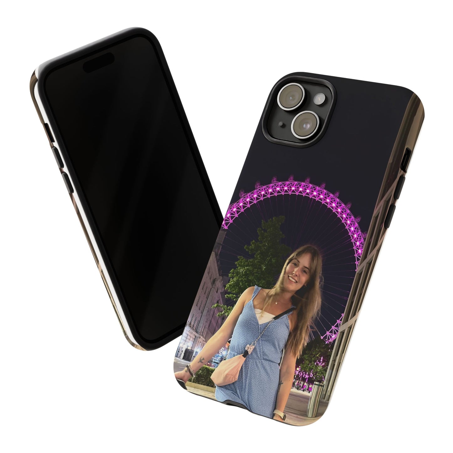 Personalized Phone Case with London Eye Design, Gifts for Her, Custom Cases