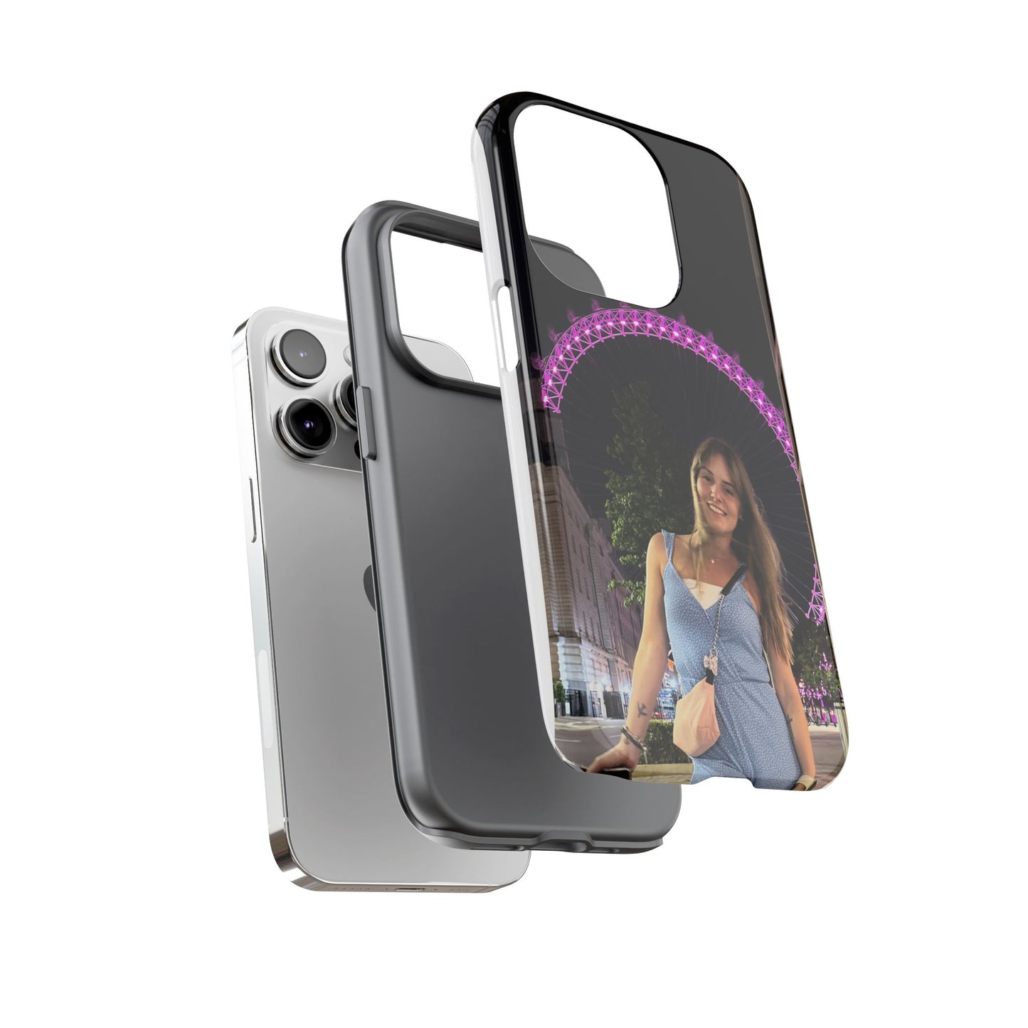 Personalized Phone Case with London Eye Design, Gifts for Her, Custom Cases