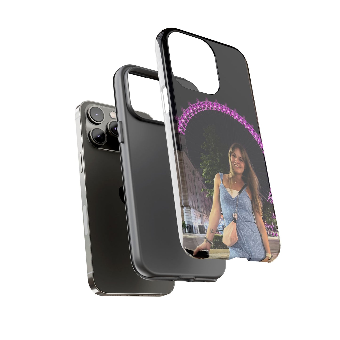 Personalized Phone Case with London Eye Design, Gifts for Her, Custom Cases