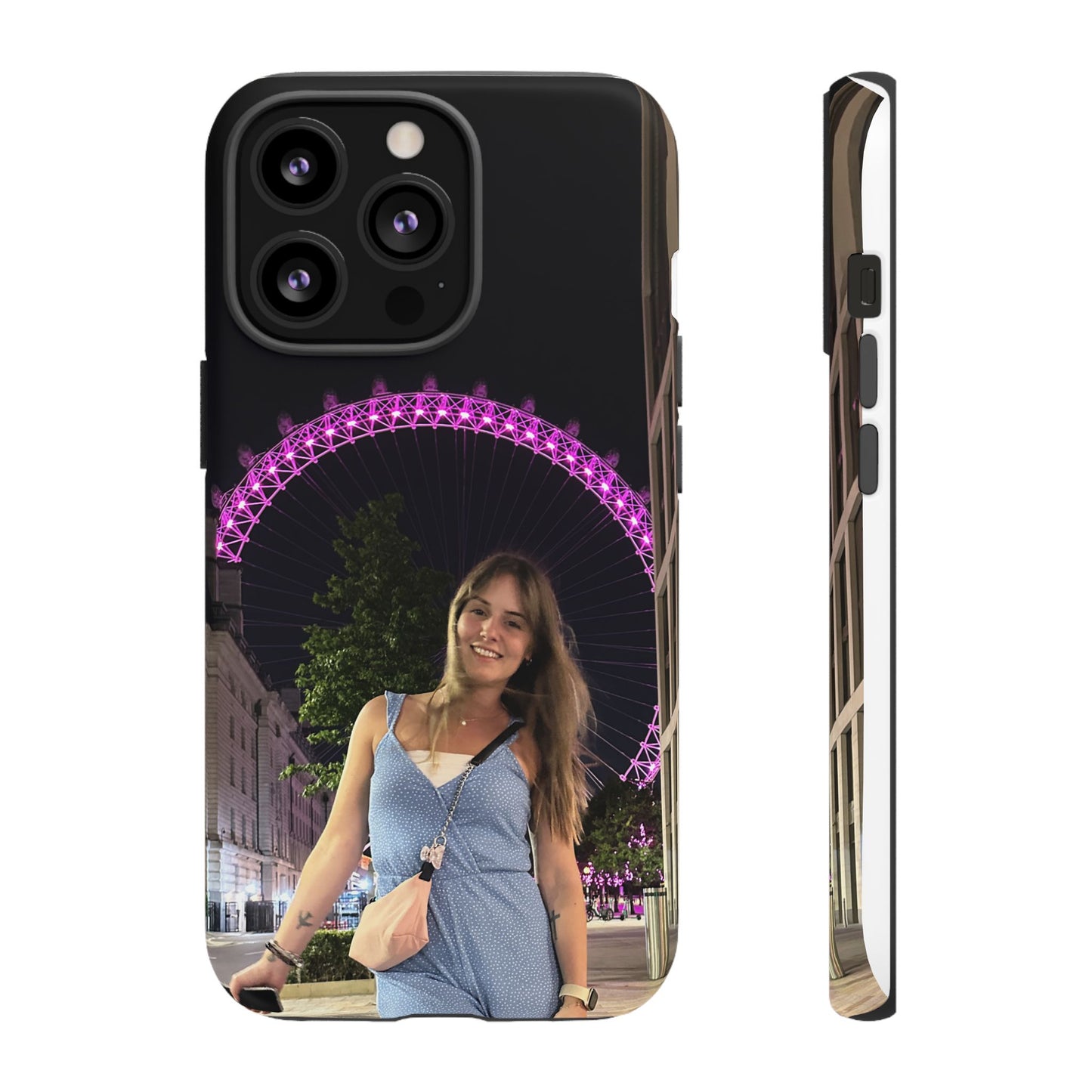 Personalized Phone Case with London Eye Design, Gifts for Her, Custom Cases