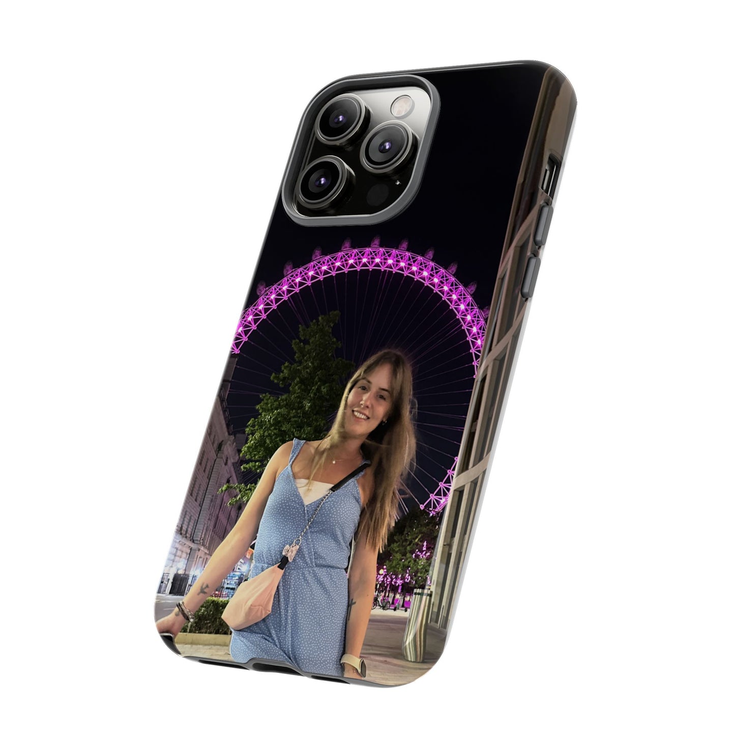 Personalized Phone Case with London Eye Design, Gifts for Her, Custom Cases