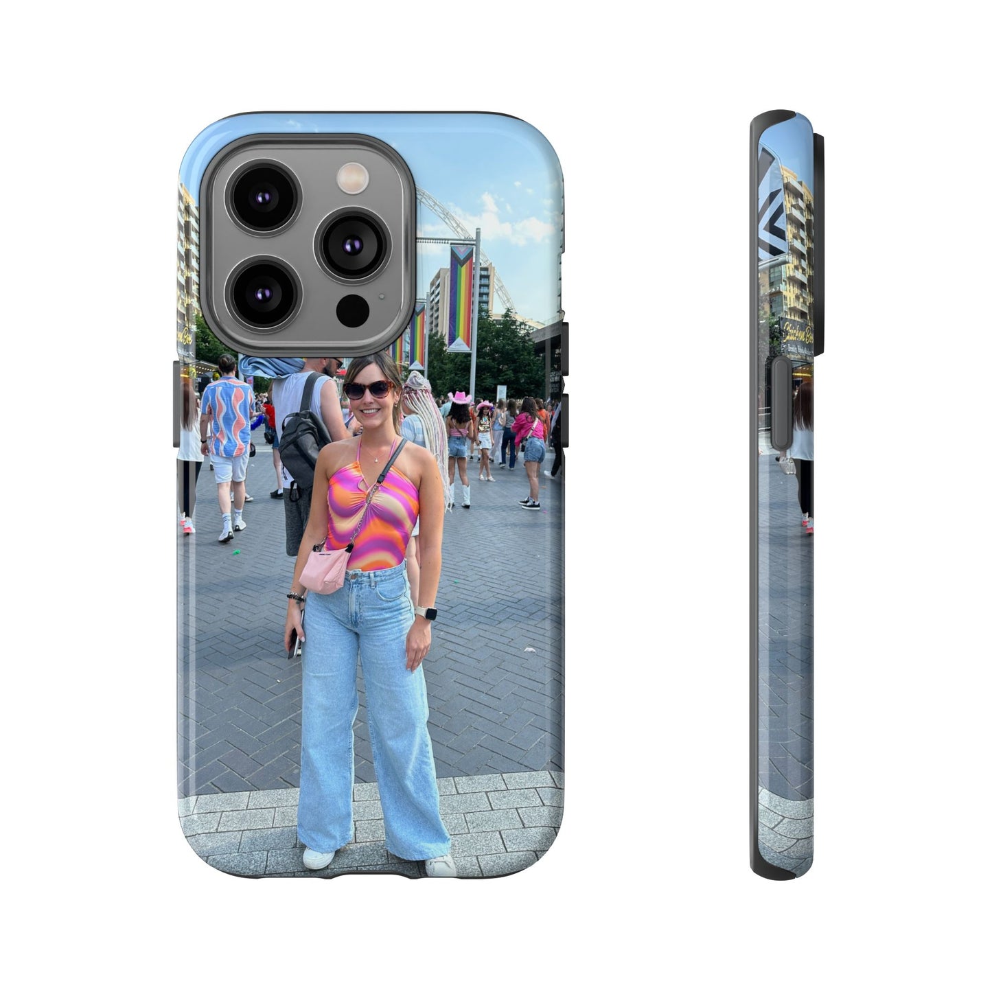 Colorful Phone Case, Vibrant iPhone Cover, Perfect for Summer Festivals, Gift for Music Lovers, Trendy Phone Accessory, Customizable Design