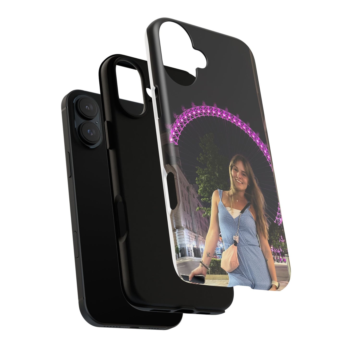 Personalized Phone Case with London Eye Design, Gifts for Her, Custom Cases