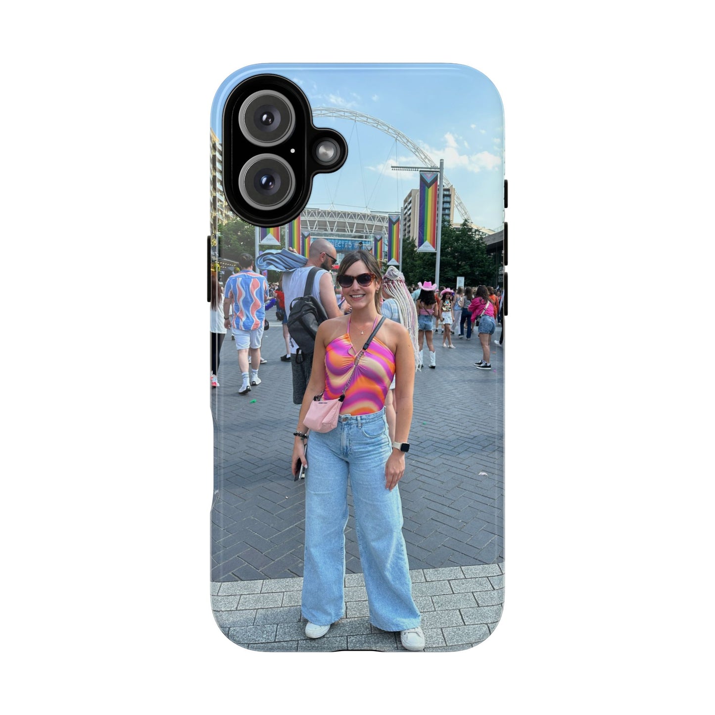 Colorful Phone Case, Vibrant iPhone Cover, Perfect for Summer Festivals, Gift for Music Lovers, Trendy Phone Accessory, Customizable Design
