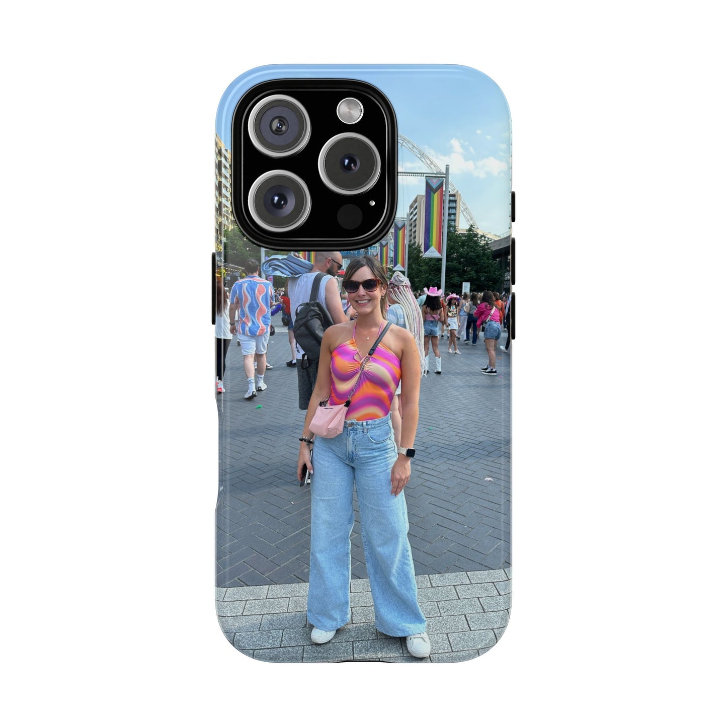 Colorful Phone Case, Vibrant iPhone Cover, Perfect for Summer Festivals, Gift for Music Lovers, Trendy Phone Accessory, Customizable Design