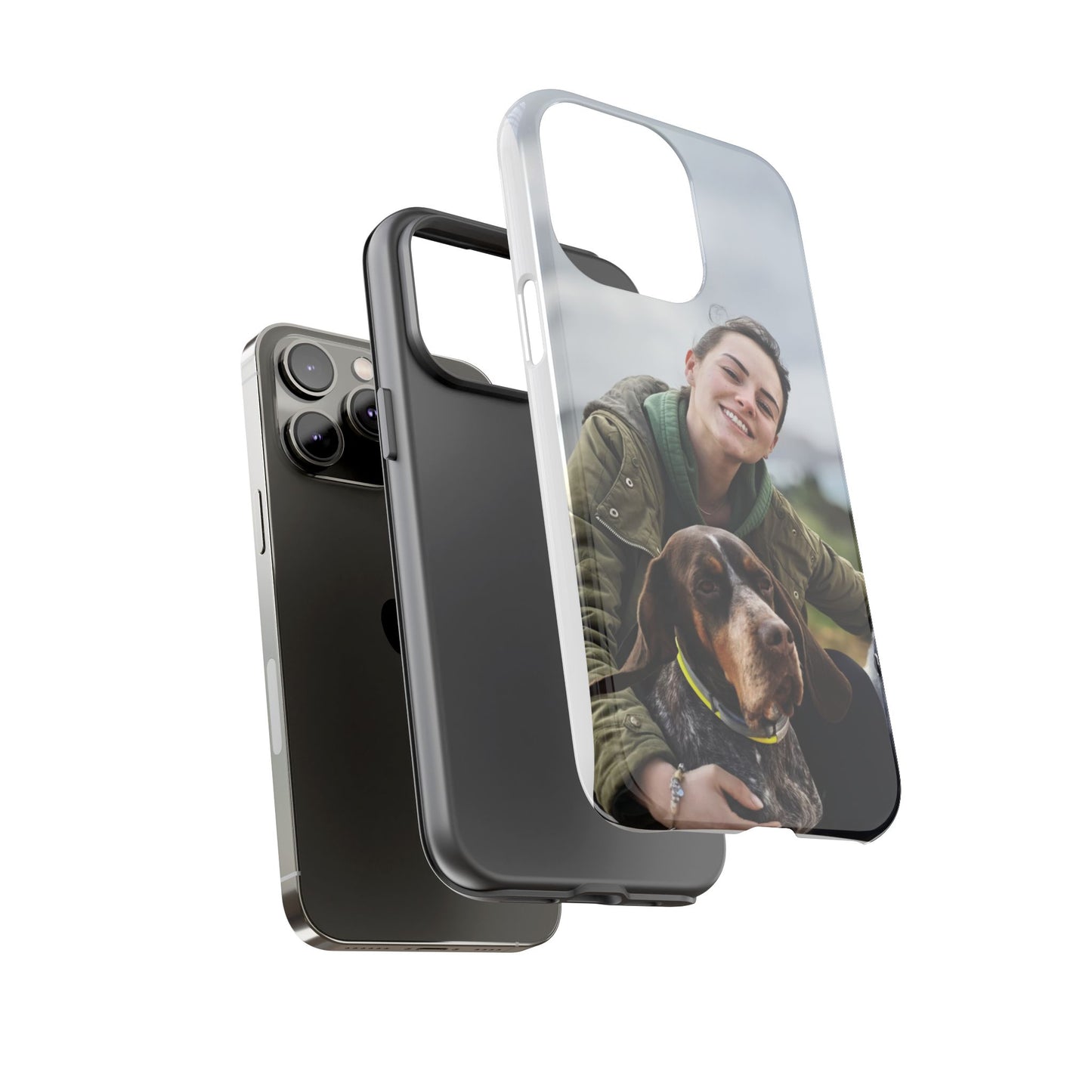 Custom Tough Phone Case, Personalized Pet Photo Case, Durable Dog Lover Gift, Unique Phone Accessory, Ideal for Pet Owners