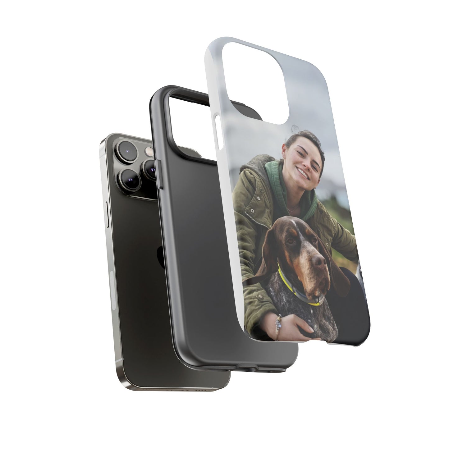 Custom Tough Phone Case, Personalized Pet Photo Case, Durable Dog Lover Gift, Unique Phone Accessory, Ideal for Pet Owners