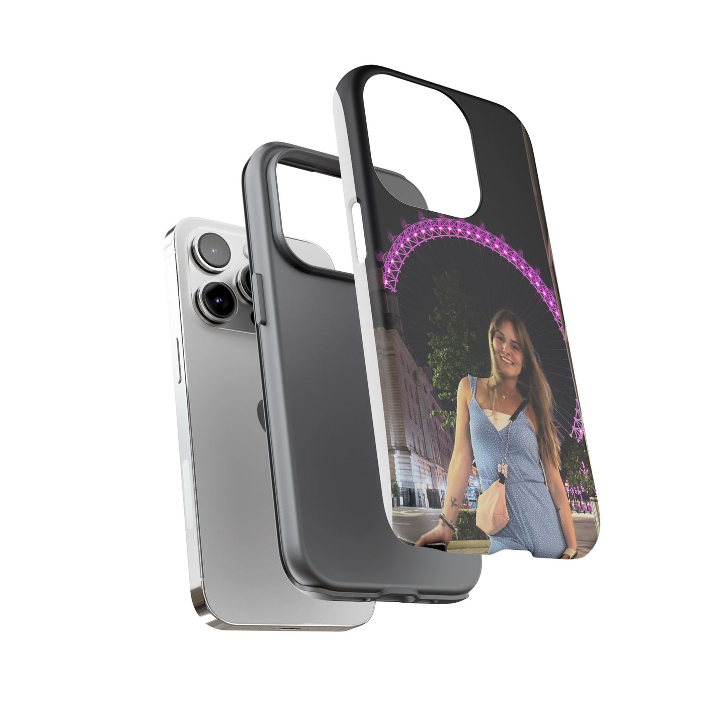 Personalized Phone Case with London Eye Design, Gifts for Her, Custom Cases