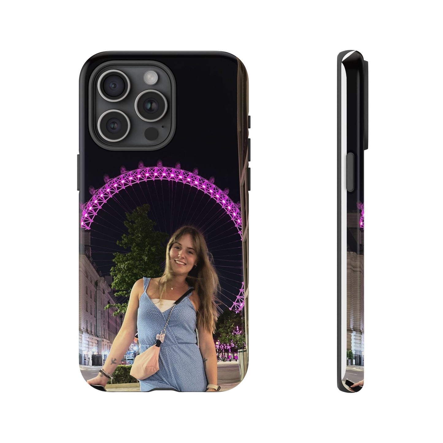 Personalized Phone Case with London Eye Design, Gifts for Her, Custom Cases