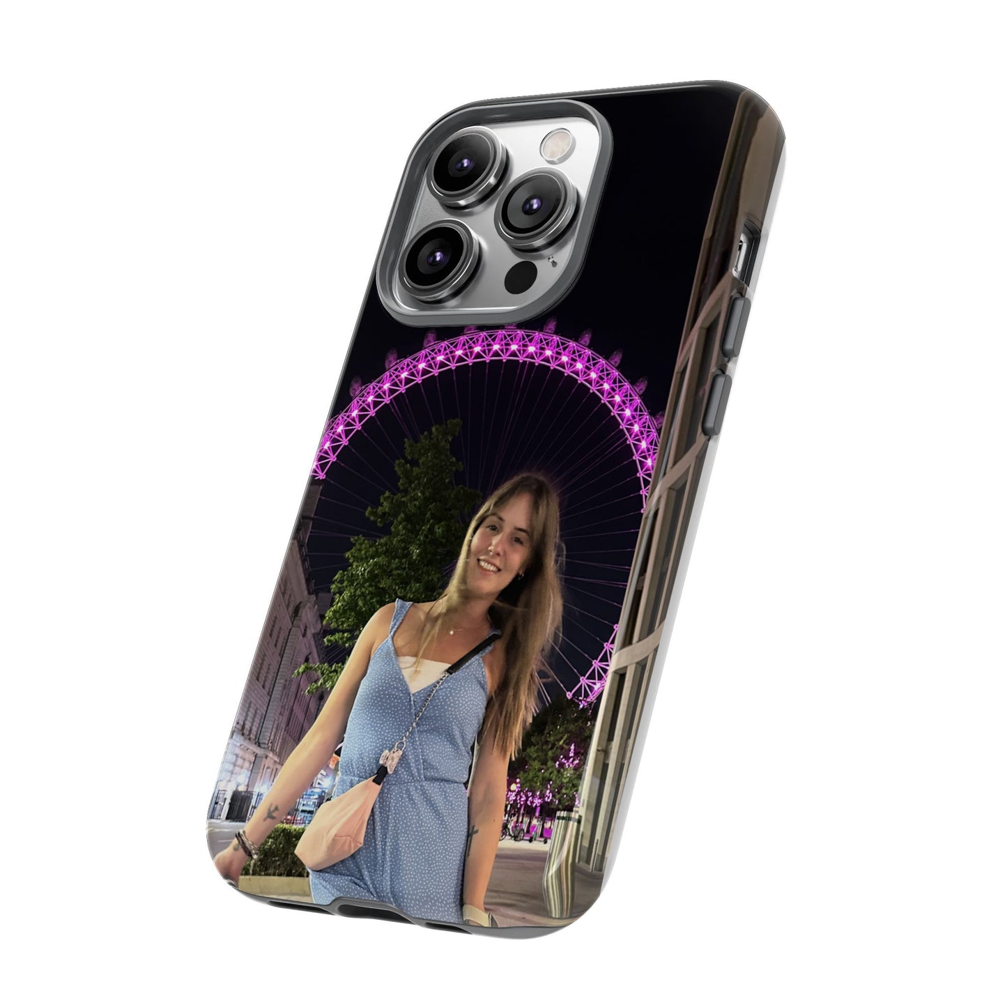 Personalized Phone Case with London Eye Design, Gifts for Her, Custom Cases