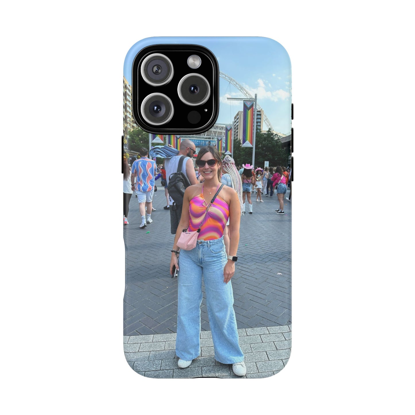 Colorful Phone Case, Vibrant iPhone Cover, Perfect for Summer Festivals, Gift for Music Lovers, Trendy Phone Accessory, Customizable Design