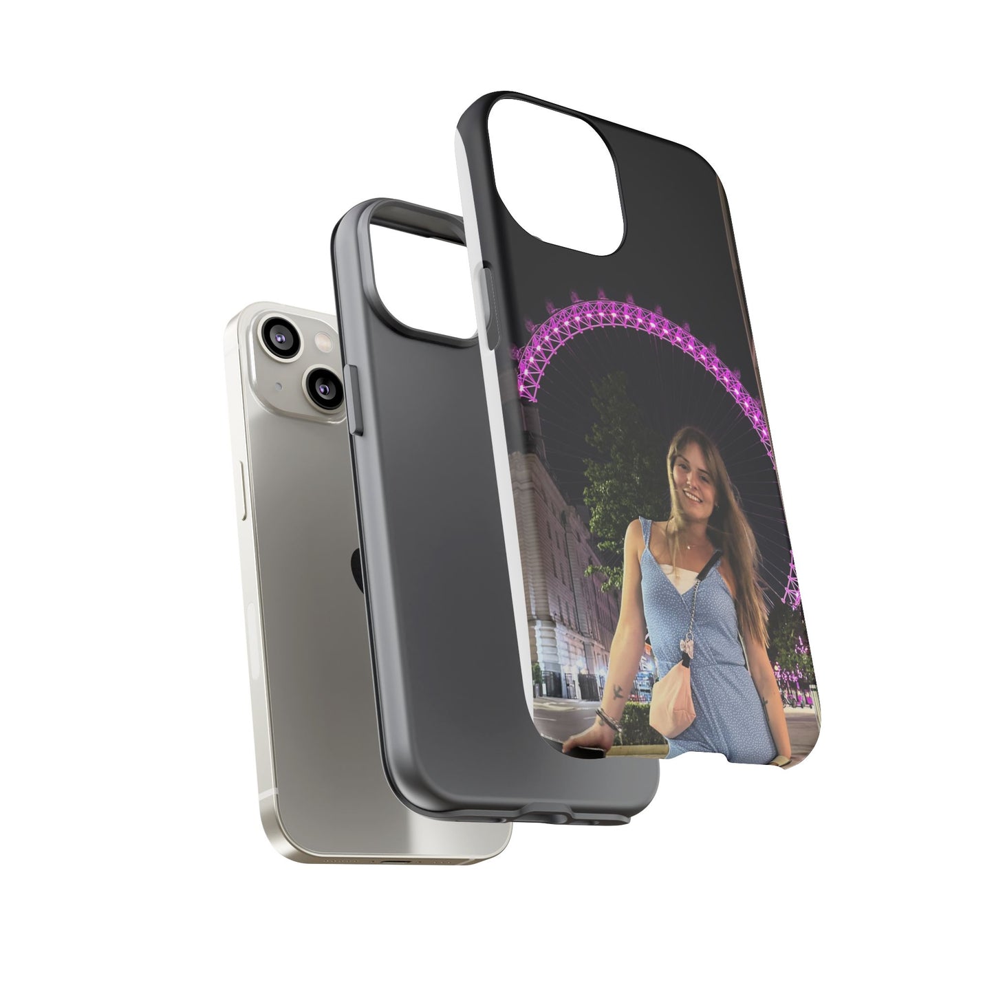 Personalized Phone Case with London Eye Design, Gifts for Her, Custom Cases