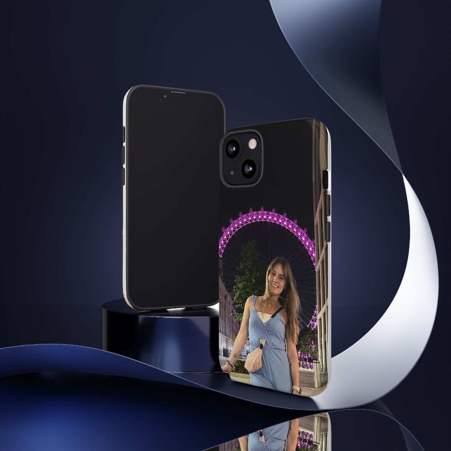 Personalized Phone Case with London Eye Design, Gifts for Her, Custom Cases