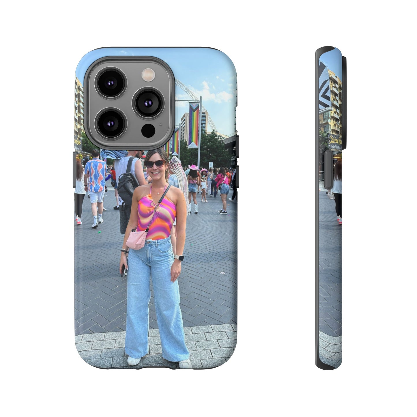 Colorful Phone Case, Vibrant iPhone Cover, Perfect for Summer Festivals, Gift for Music Lovers, Trendy Phone Accessory, Customizable Design