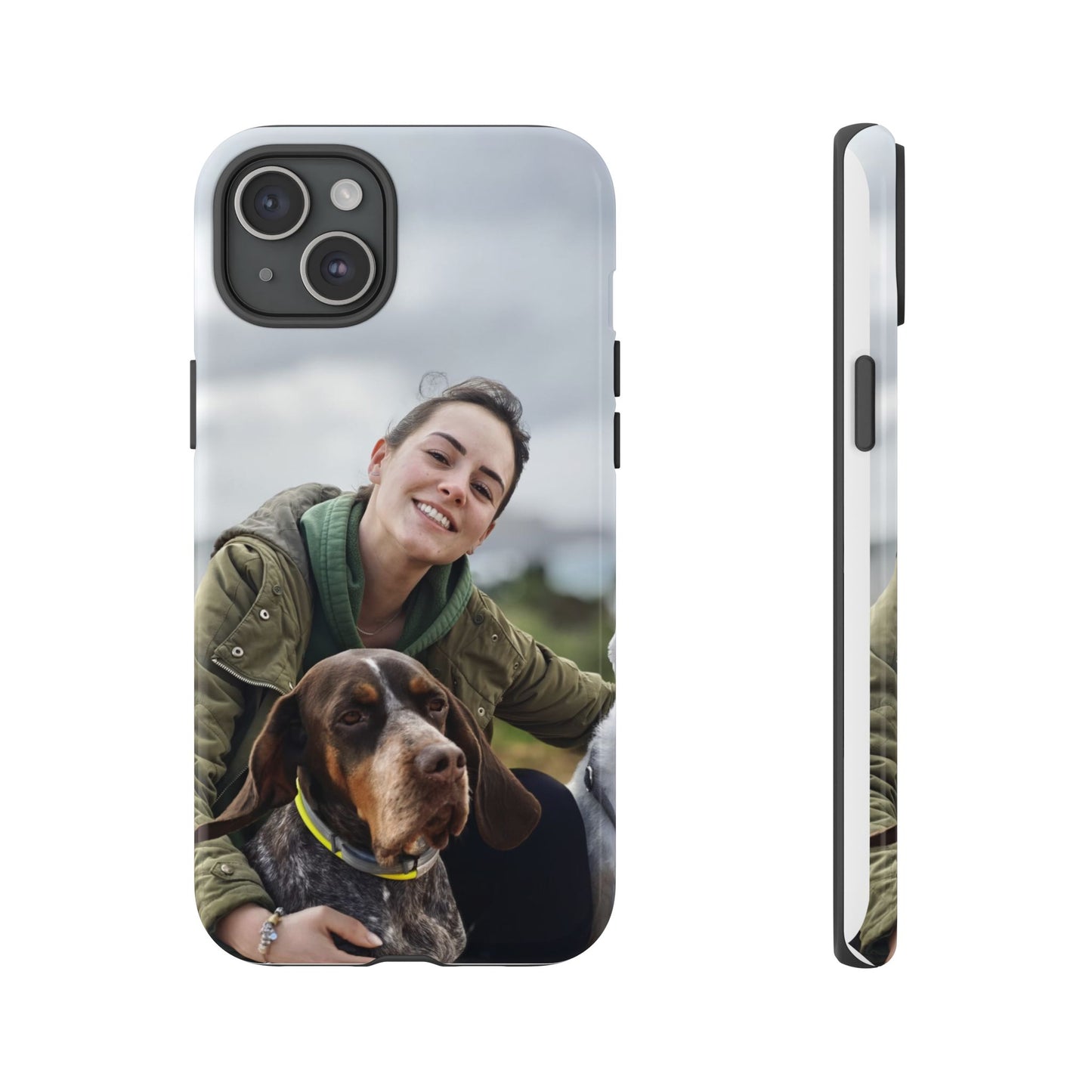 Custom Tough Phone Case, Personalized Pet Photo Case, Durable Dog Lover Gift, Unique Phone Accessory, Ideal for Pet Owners