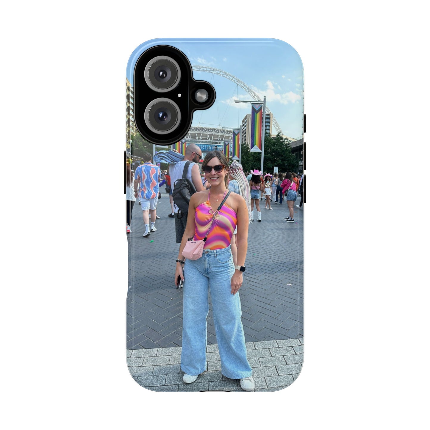Colorful Phone Case, Vibrant iPhone Cover, Perfect for Summer Festivals, Gift for Music Lovers, Trendy Phone Accessory, Customizable Design