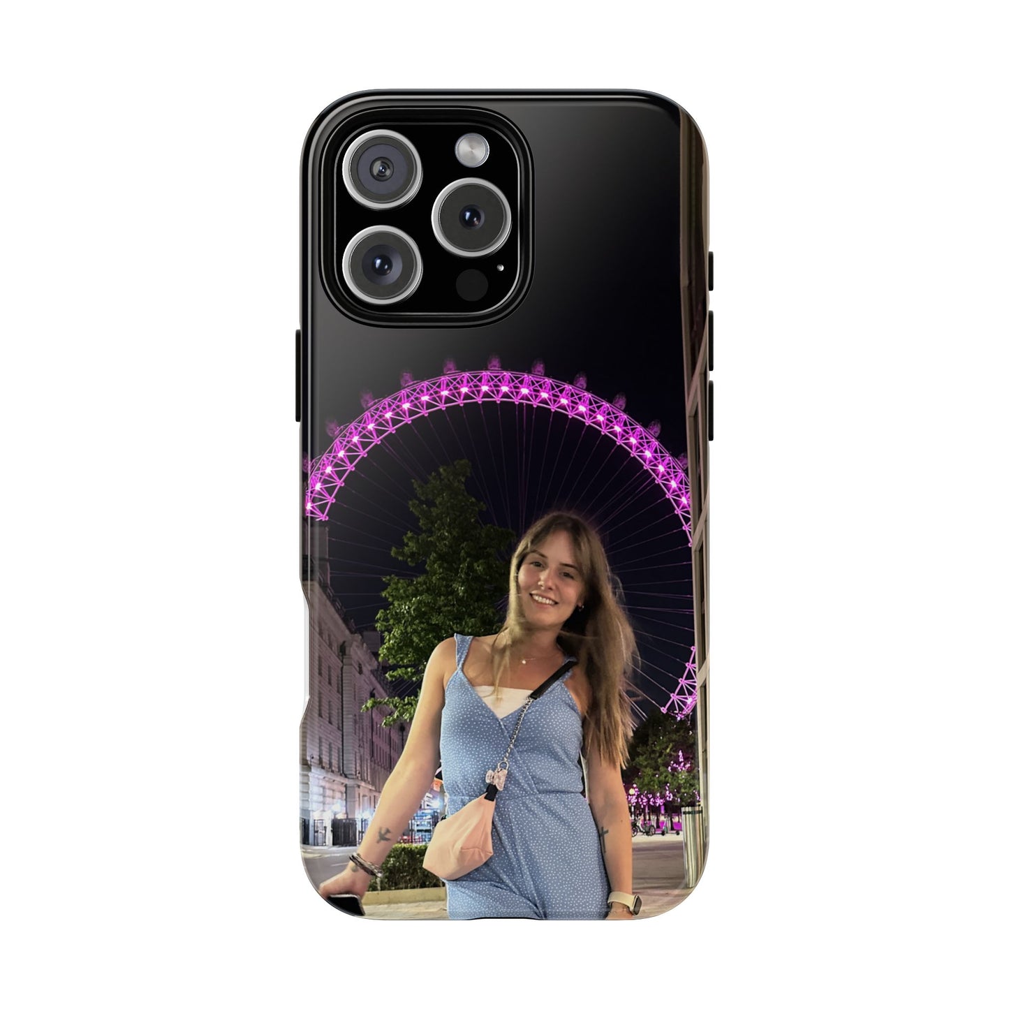 Personalized Phone Case with London Eye Design, Gifts for Her, Custom Cases