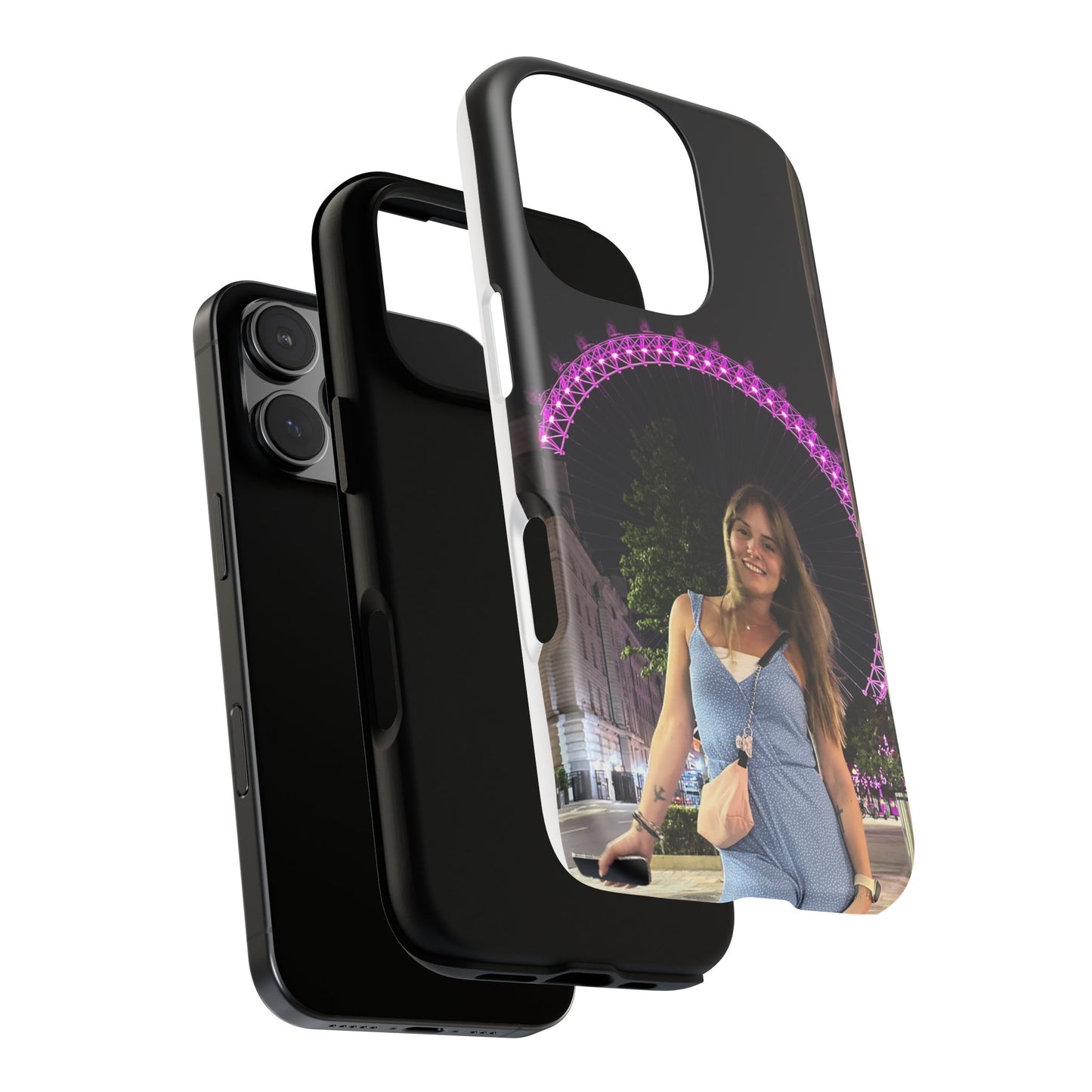 Personalized Phone Case with London Eye Design, Gifts for Her, Custom Cases