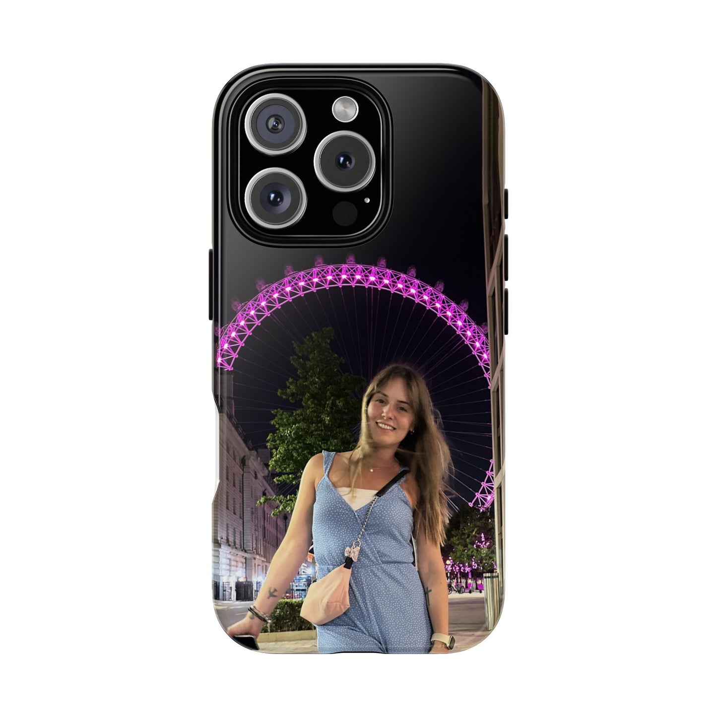 Personalized Phone Case with London Eye Design, Gifts for Her, Custom Cases
