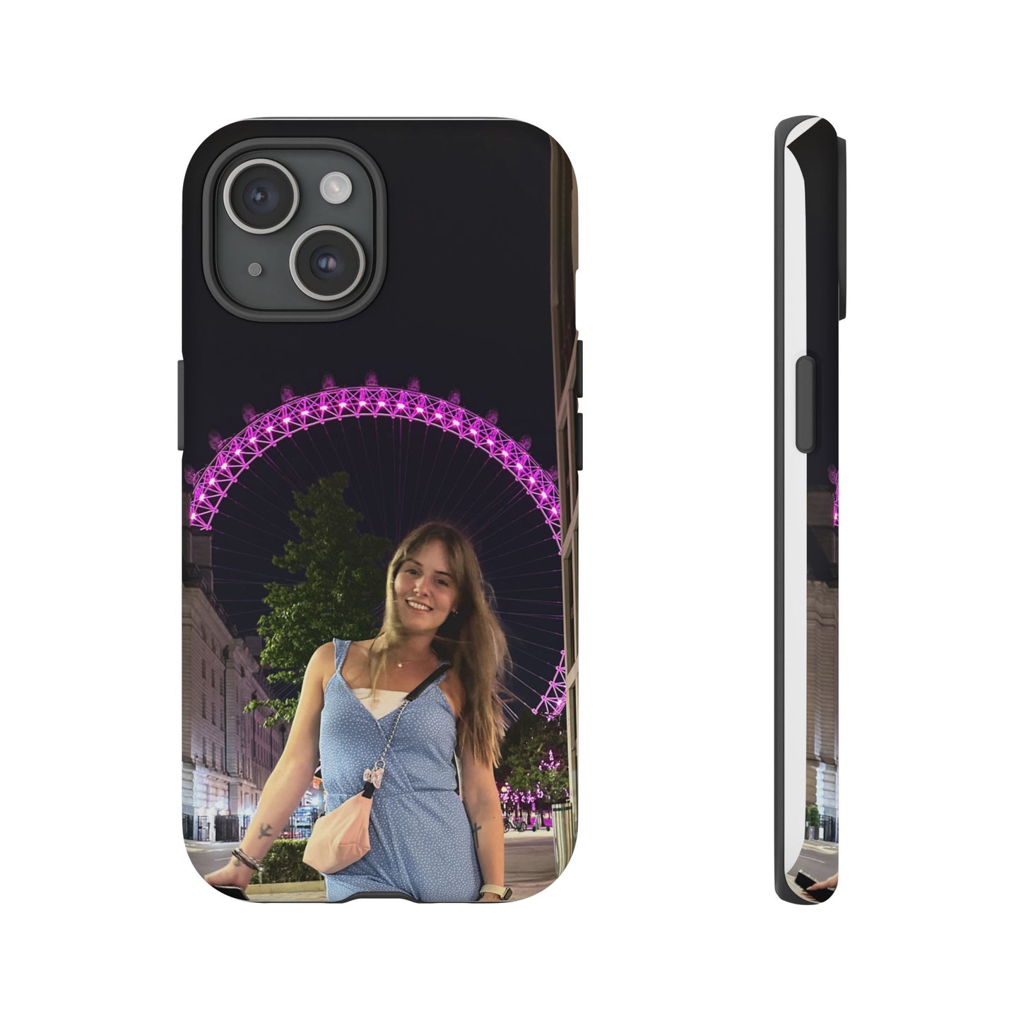 Personalized Phone Case with London Eye Design, Gifts for Her, Custom Cases
