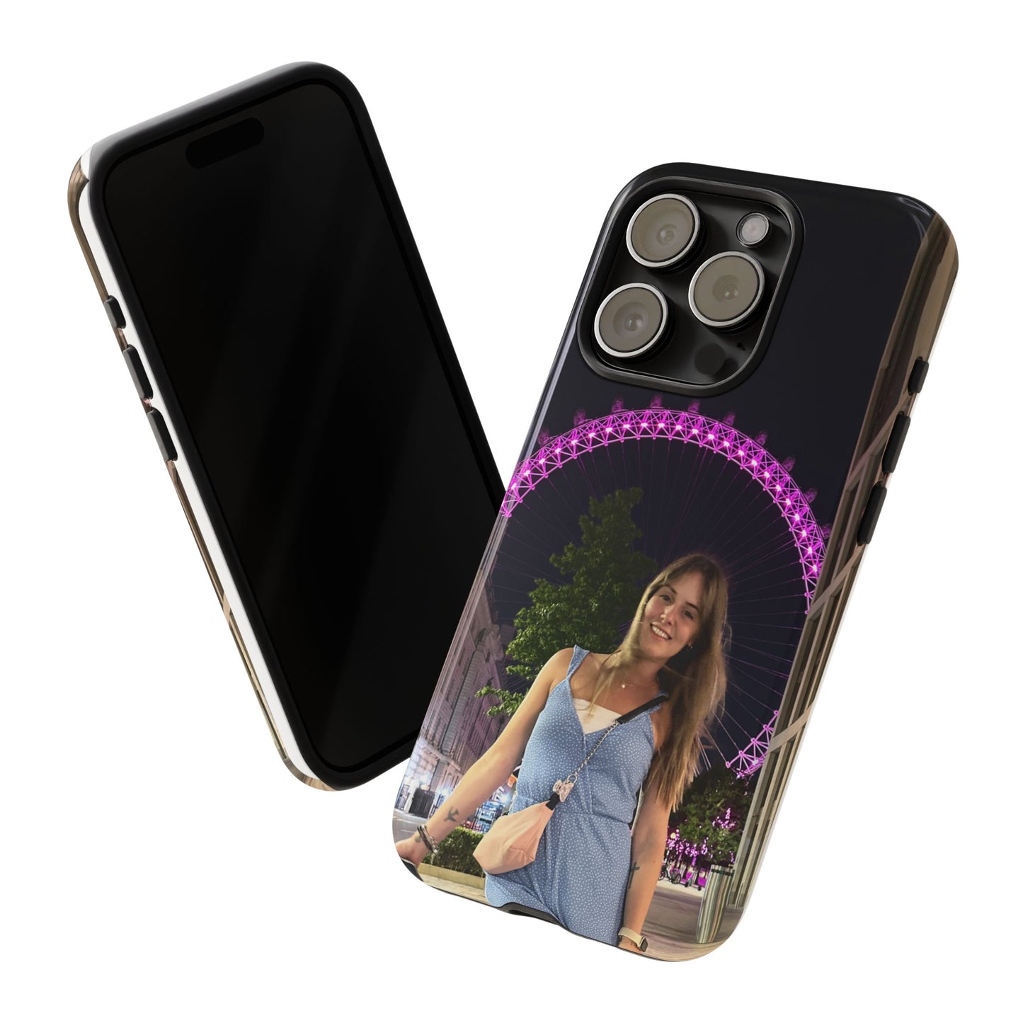 Personalized Phone Case with London Eye Design, Gifts for Her, Custom Cases