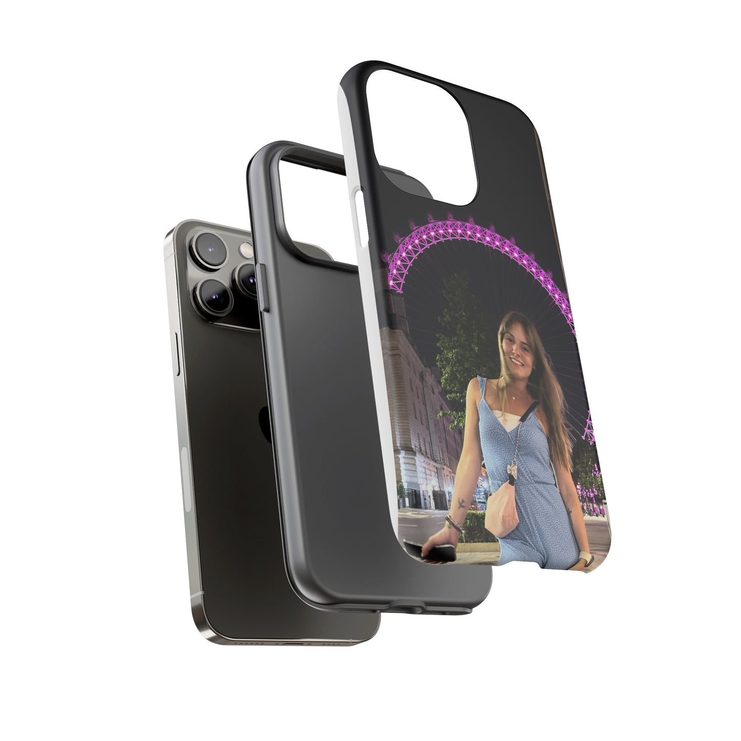 Personalized Phone Case with London Eye Design, Gifts for Her, Custom Cases