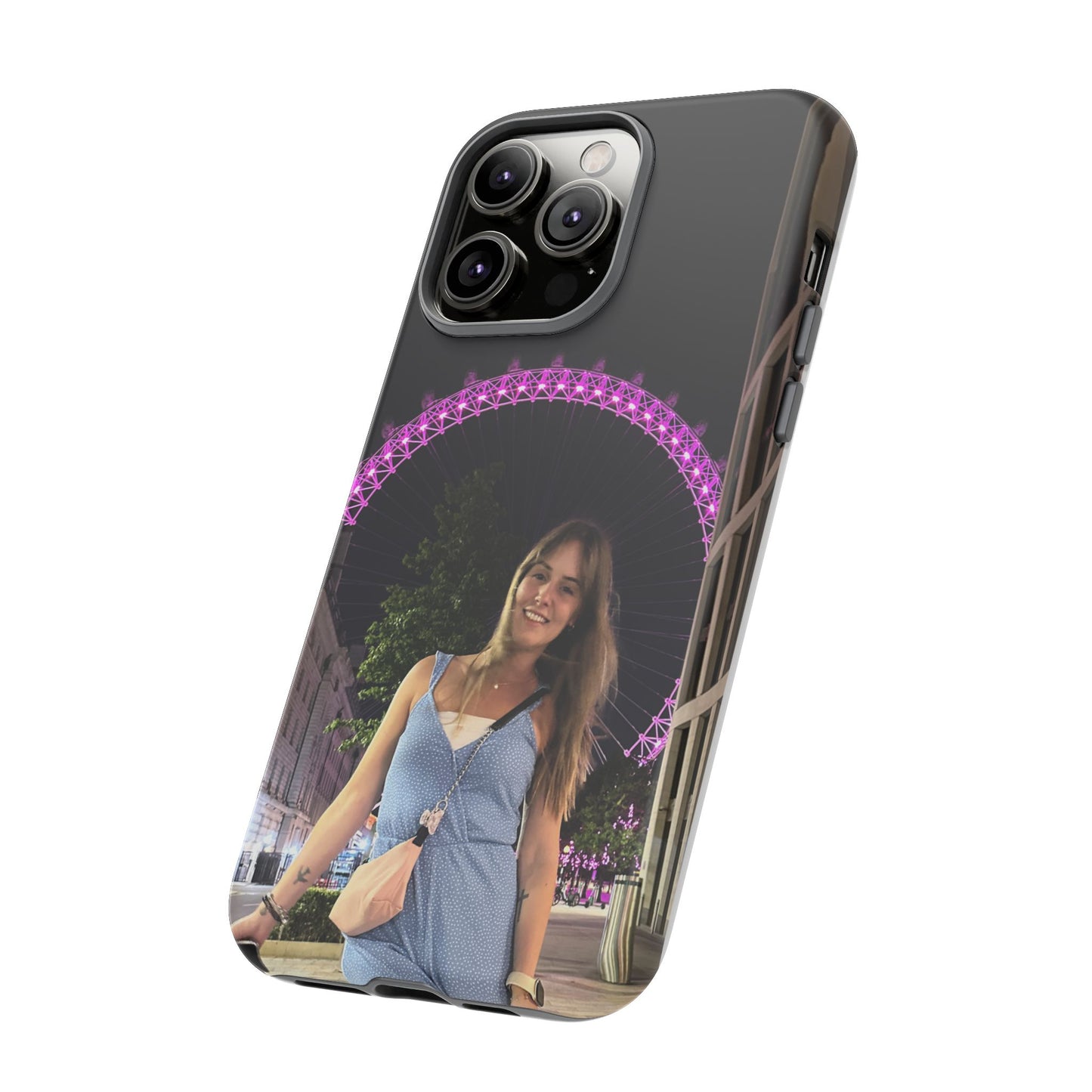Personalized Phone Case with London Eye Design, Gifts for Her, Custom Cases
