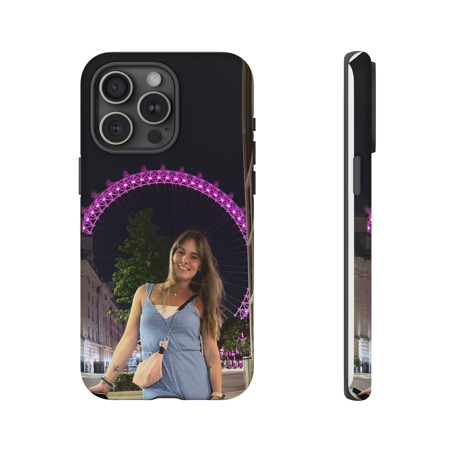Personalized Phone Case with London Eye Design, Gifts for Her, Custom Cases