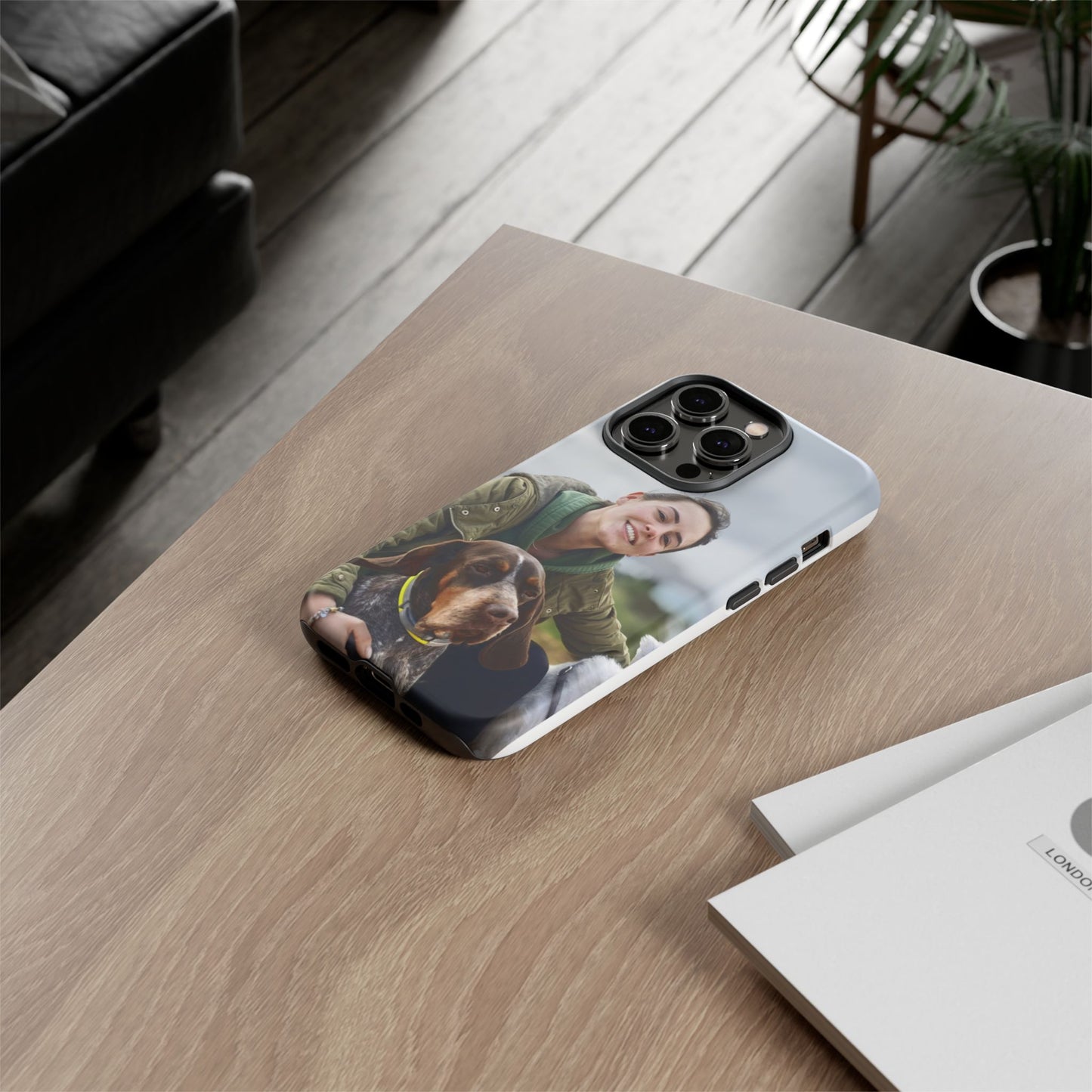 Custom Tough Phone Case, Personalized Pet Photo Case, Durable Dog Lover Gift, Unique Phone Accessory, Ideal for Pet Owners