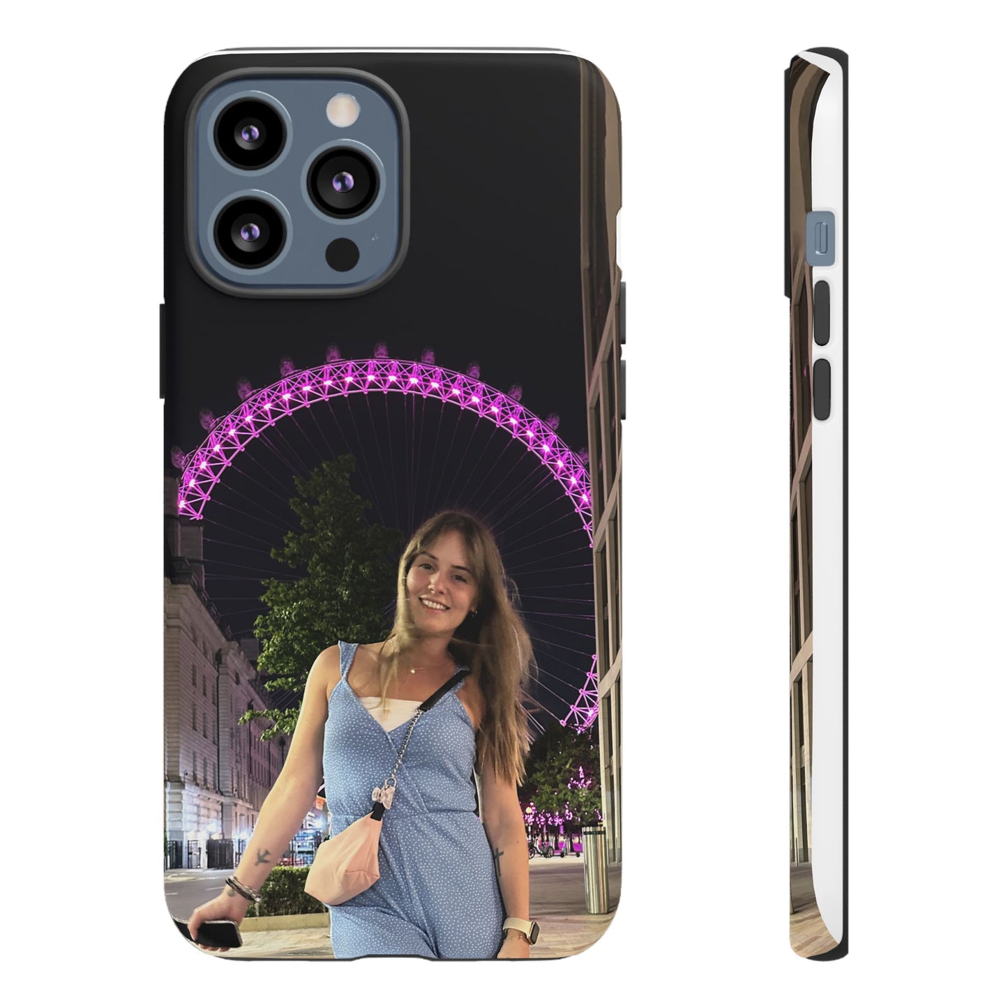 Personalized Phone Case with London Eye Design, Gifts for Her, Custom Cases