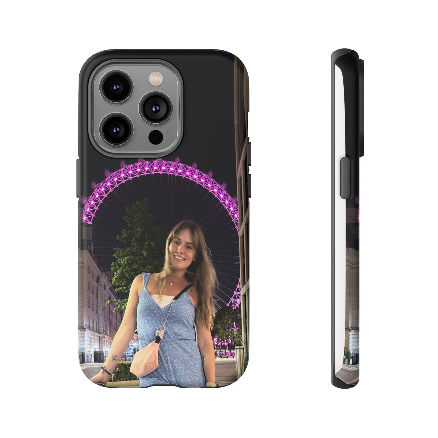 Personalized Phone Case with London Eye Design, Gifts for Her, Custom Cases