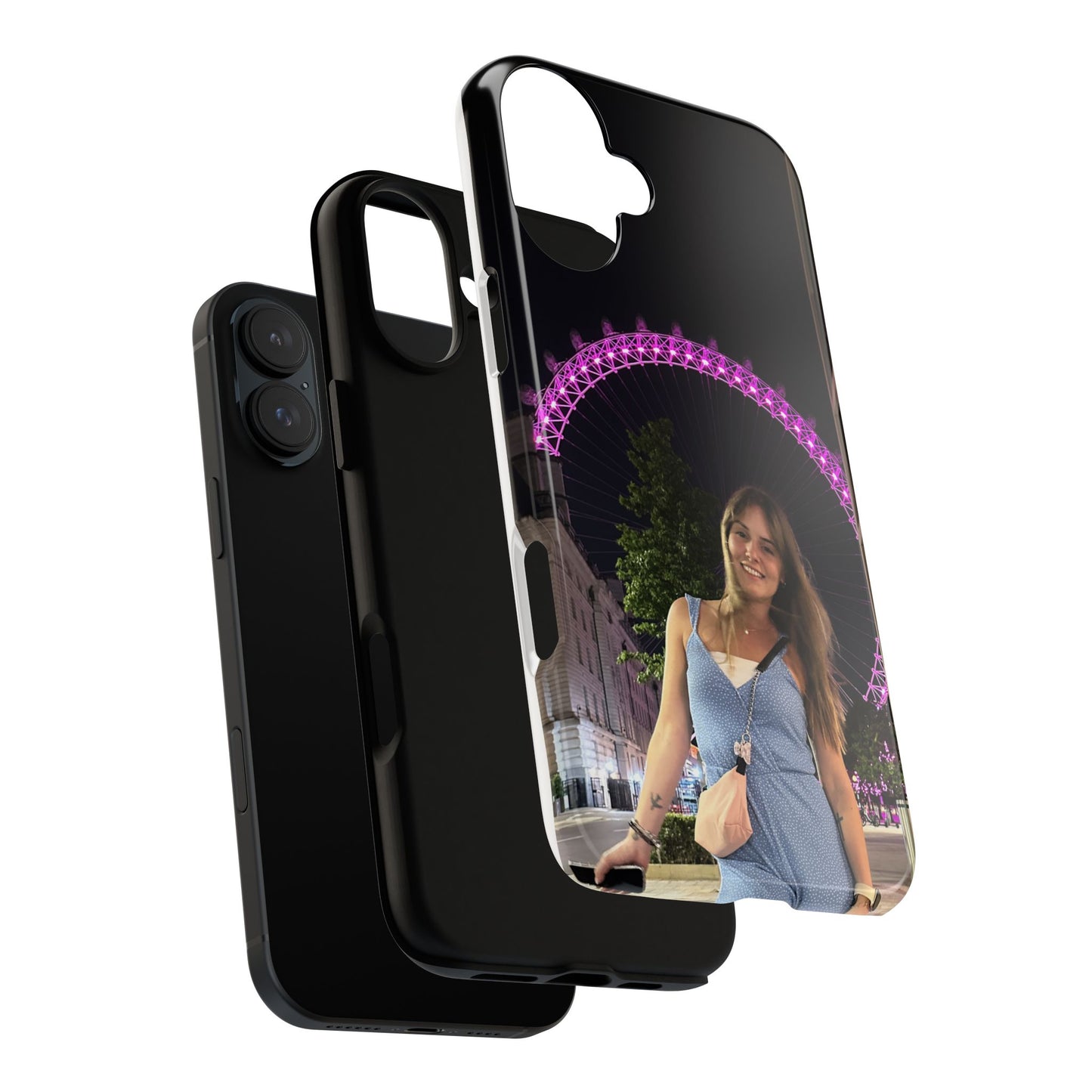 Personalized Phone Case with London Eye Design, Gifts for Her, Custom Cases