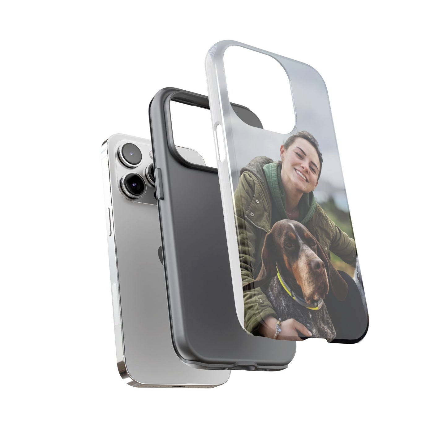 Custom Tough Phone Case, Personalized Pet Photo Case, Durable Dog Lover Gift, Unique Phone Accessory, Ideal for Pet Owners
