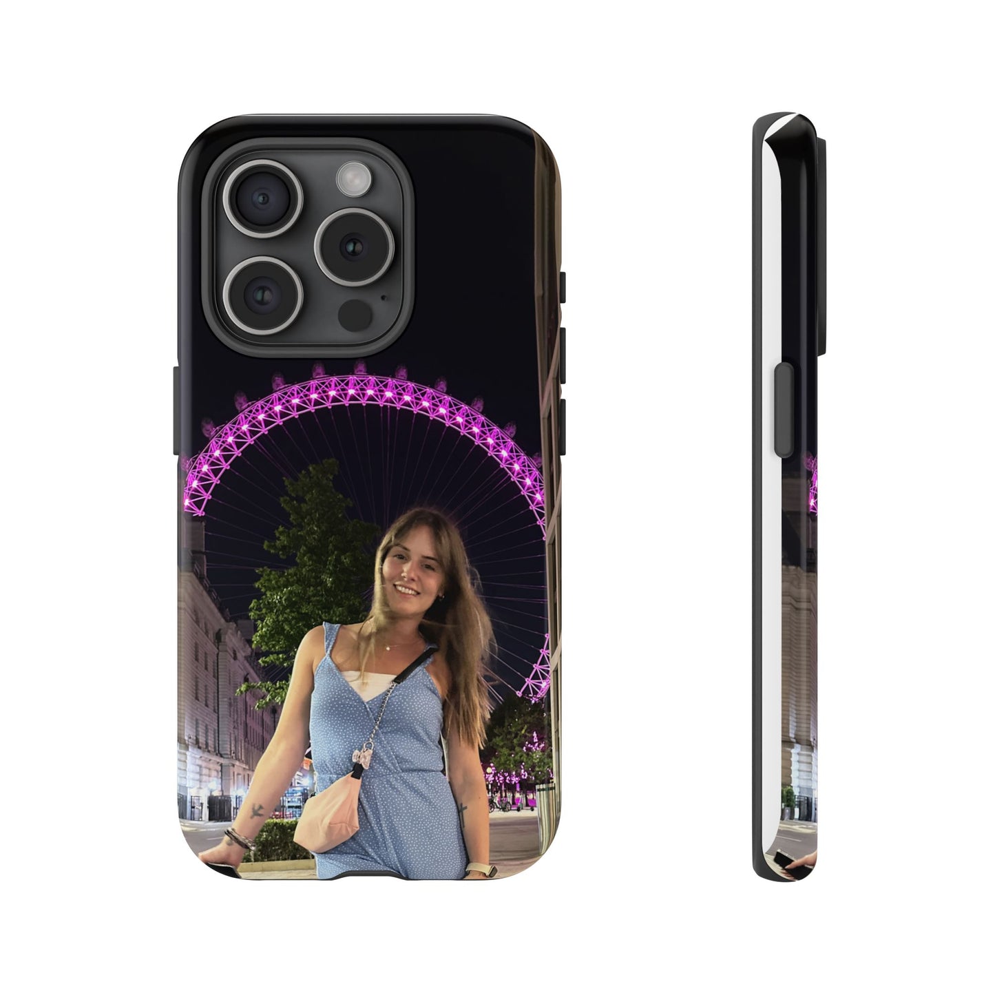 Personalized Phone Case with London Eye Design, Gifts for Her, Custom Cases