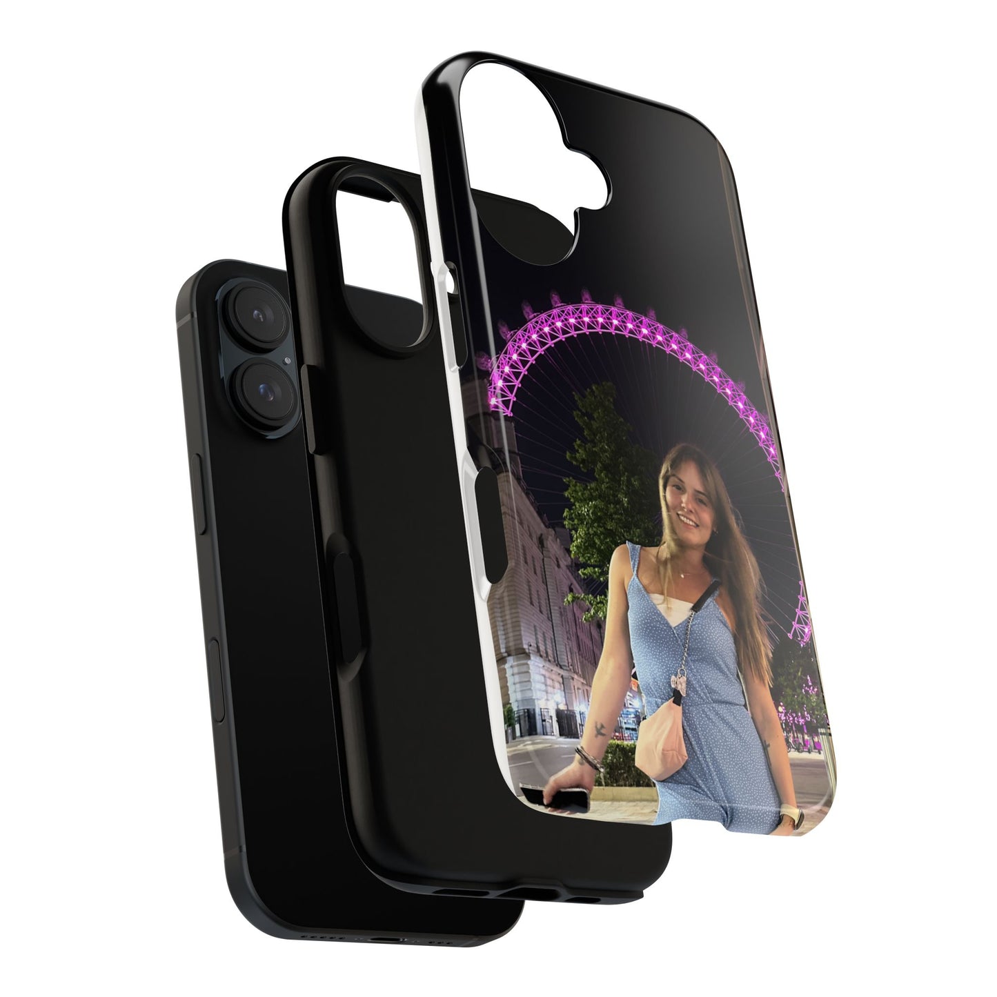Personalized Phone Case with London Eye Design, Gifts for Her, Custom Cases