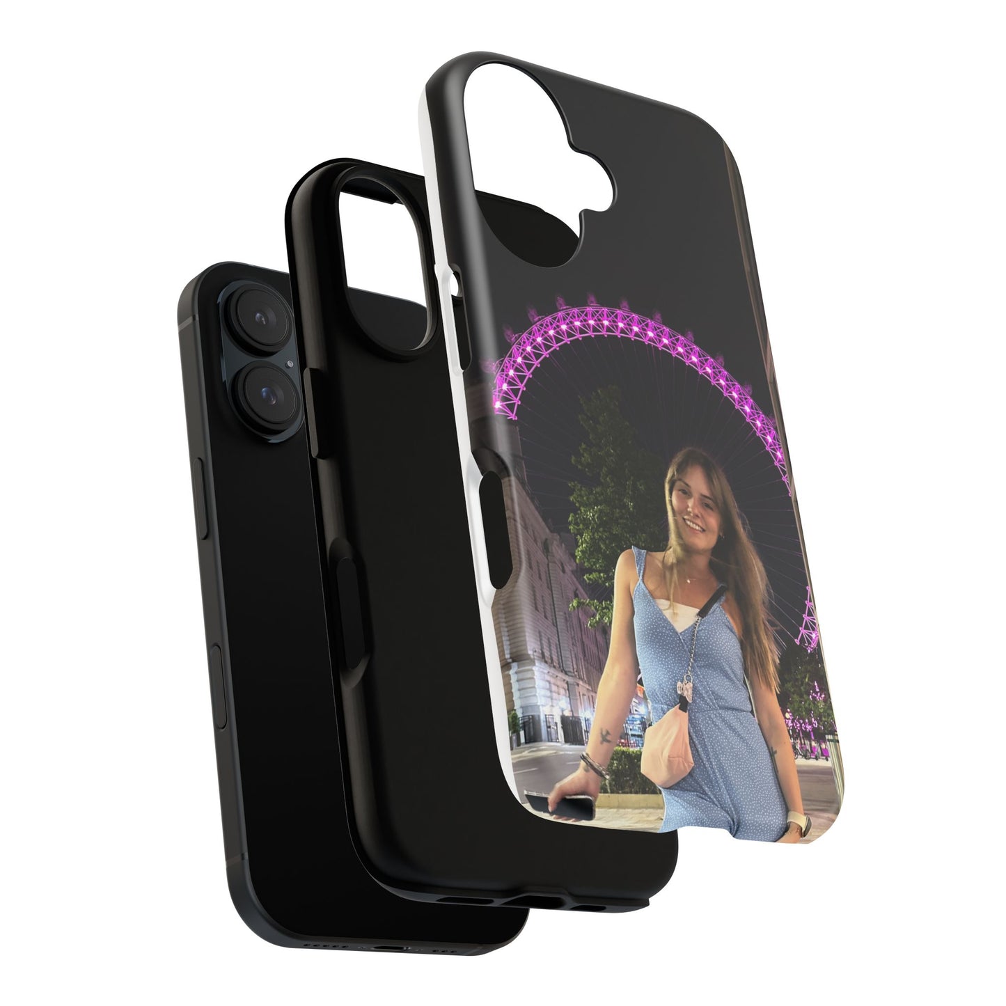 Personalized Phone Case with London Eye Design, Gifts for Her, Custom Cases