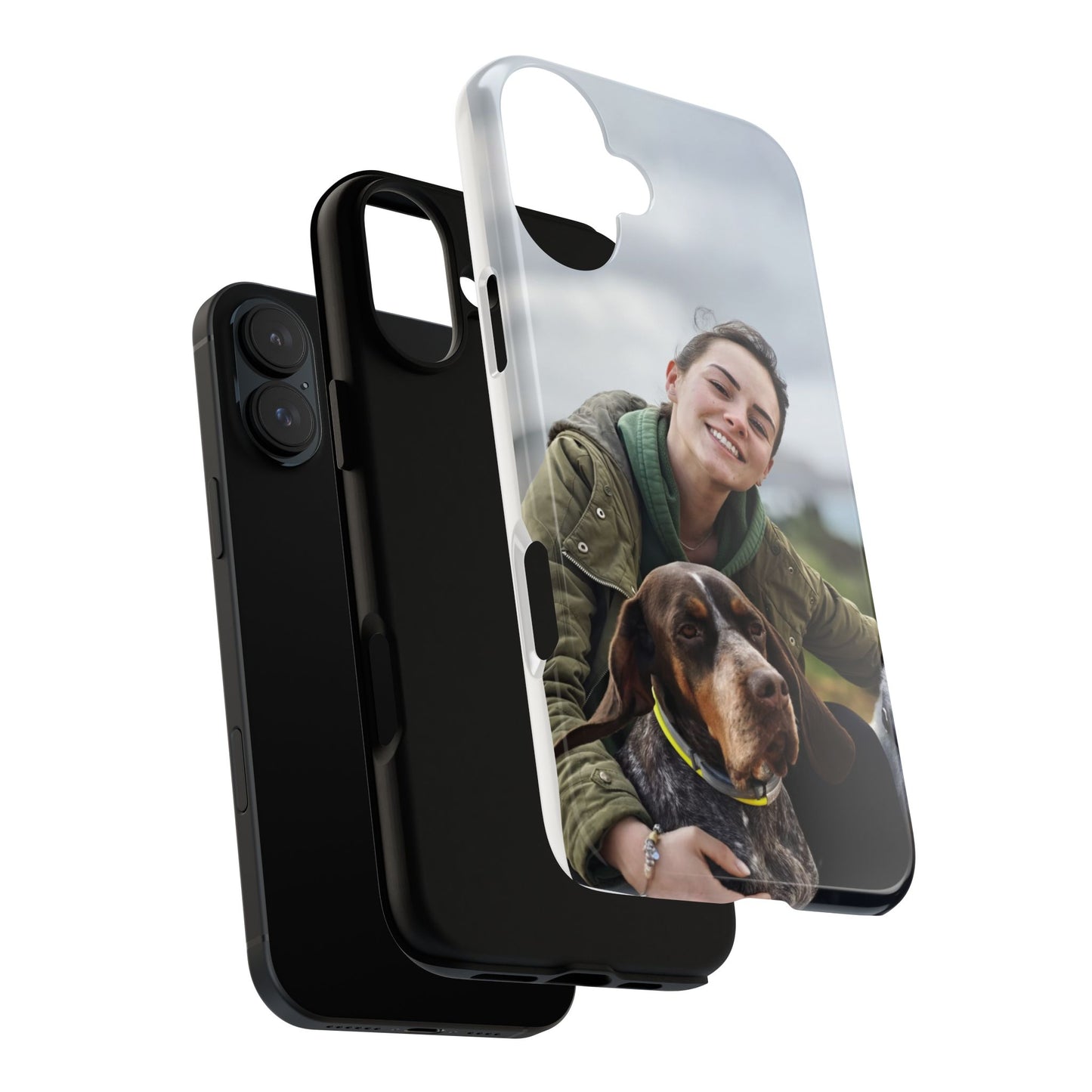 Custom Tough Phone Case, Personalized Pet Photo Case, Durable Dog Lover Gift, Unique Phone Accessory, Ideal for Pet Owners
