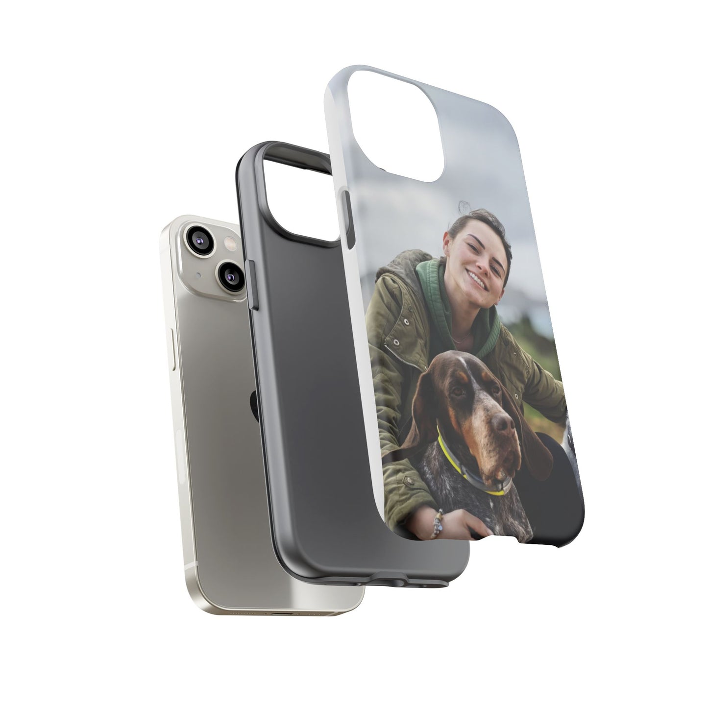 Custom Tough Phone Case, Personalized Pet Photo Case, Durable Dog Lover Gift, Unique Phone Accessory, Ideal for Pet Owners