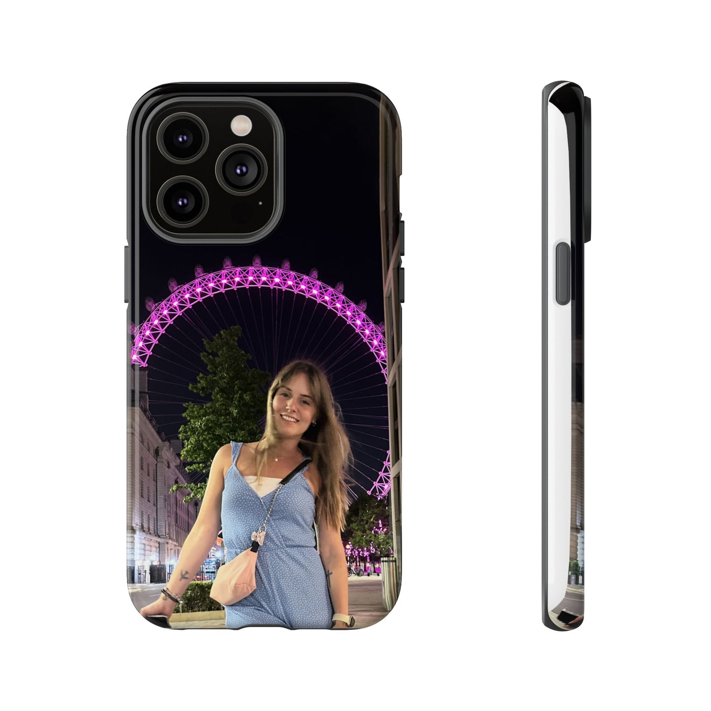 Personalized Phone Case with London Eye Design, Gifts for Her, Custom Cases